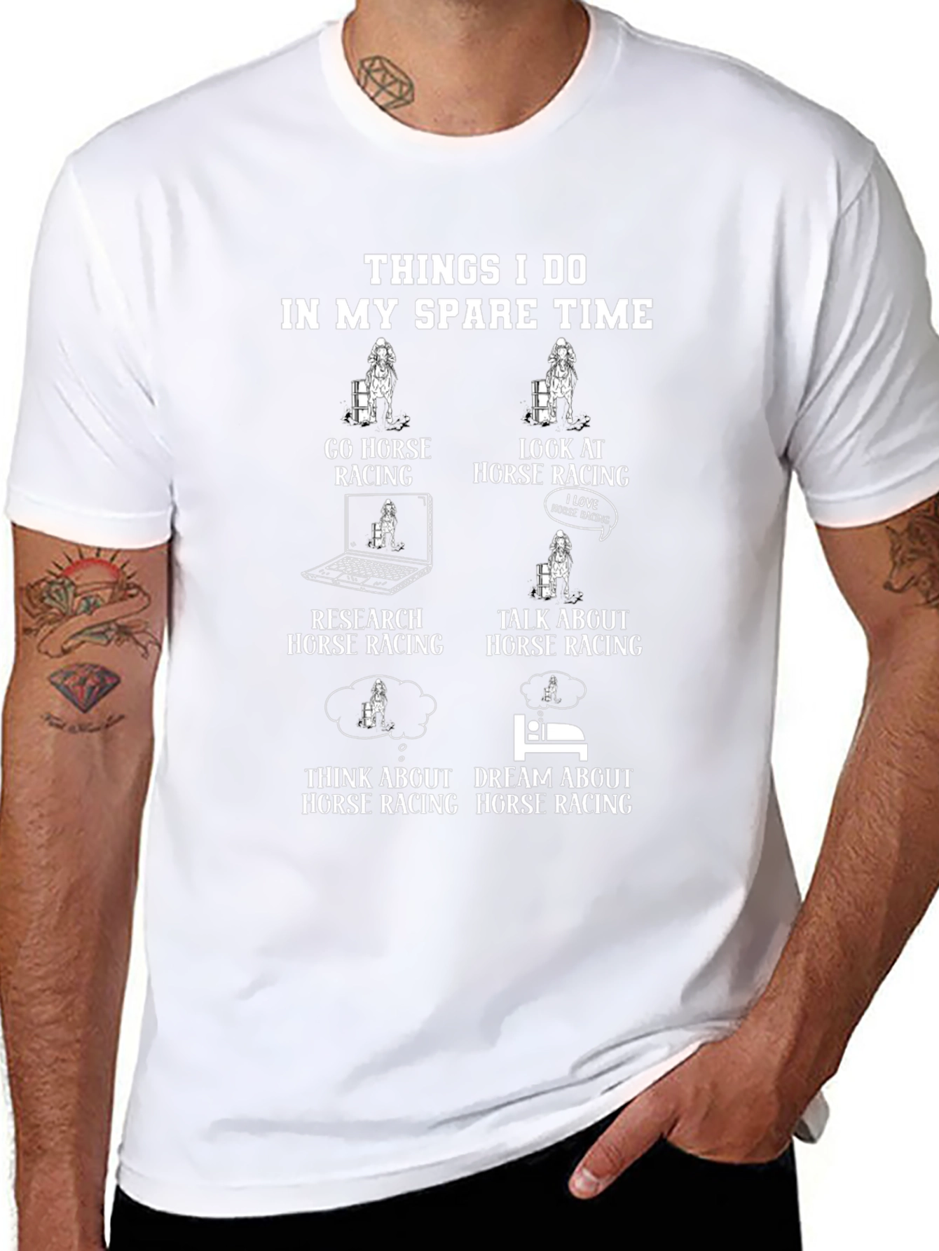 Horse Racing Spare Time T-Shirt