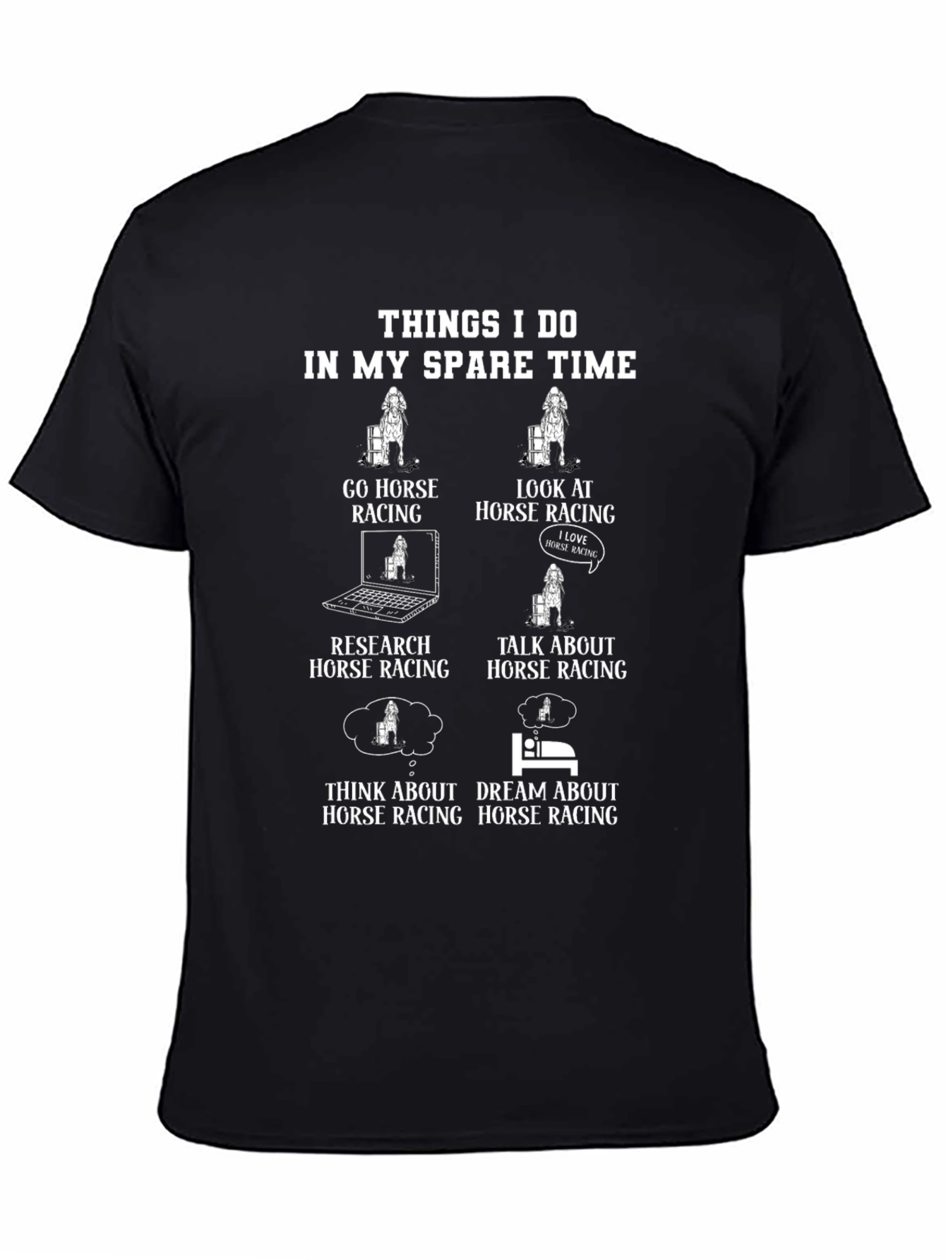 Horse Racing Spare Time T-Shirt