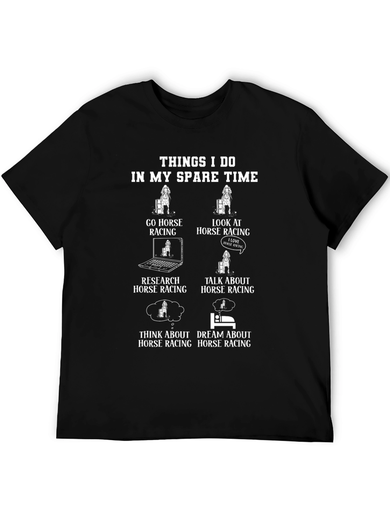 Horse Racing Spare Time T-Shirt