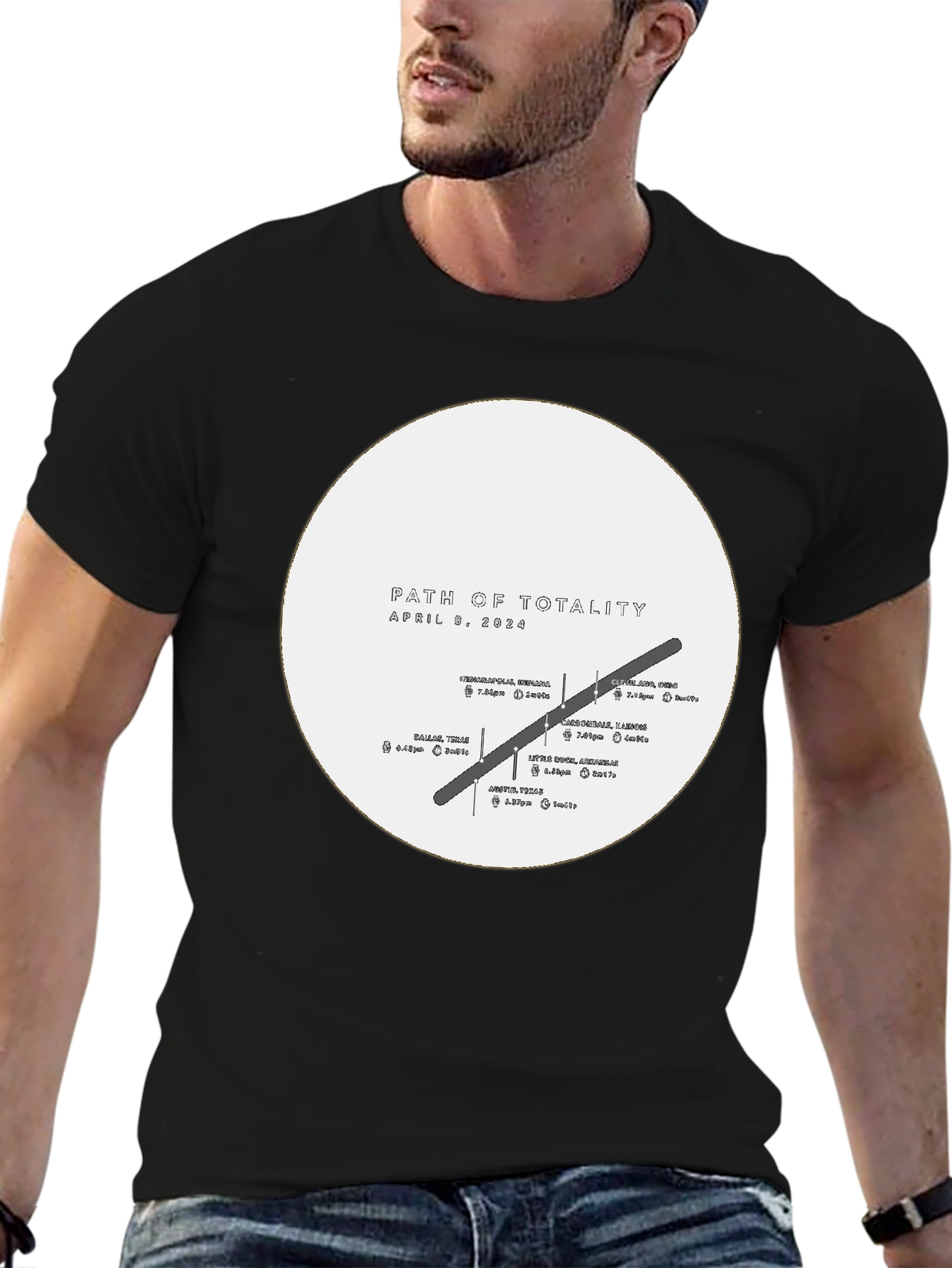 Path of Totality April 8 2024 Eclipse T-Shirt