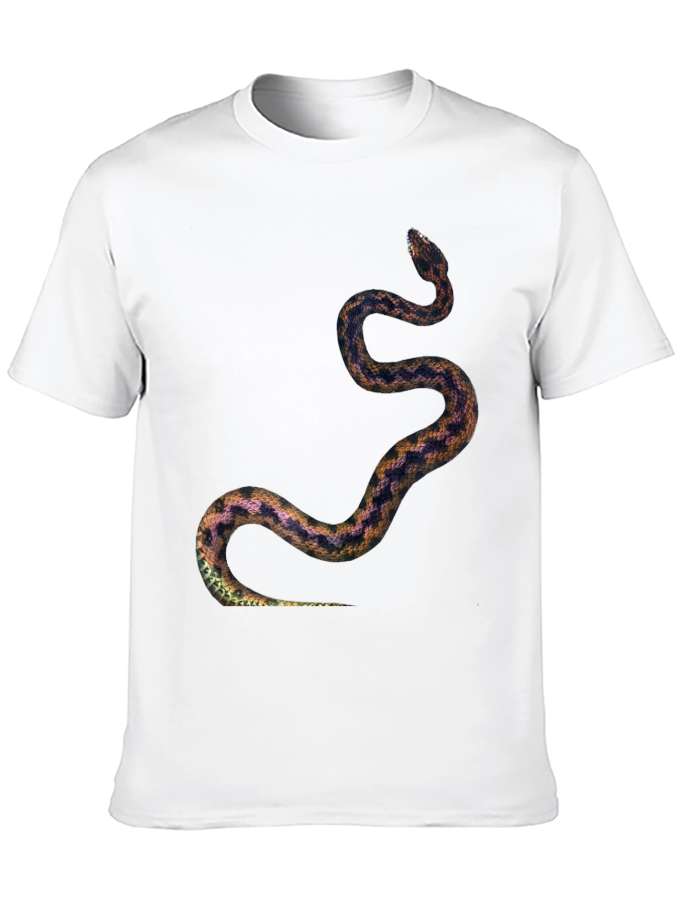 Snake Print Tee - Black Graphic T-Shirt
