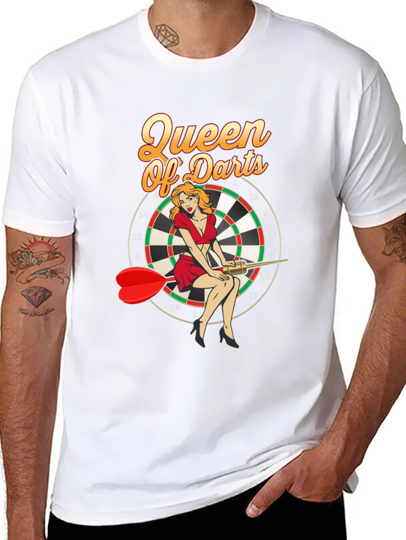 Queen of Darts Graphic T-Shirt