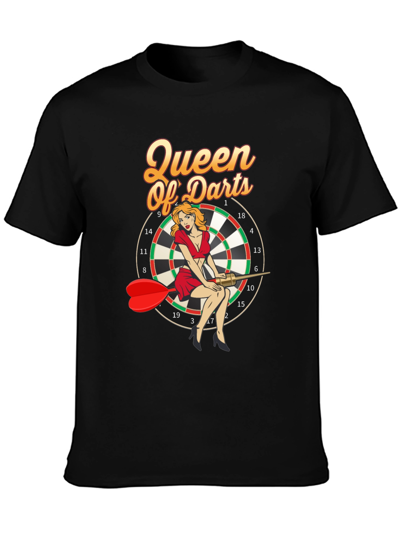 Queen of Darts Graphic T-Shirt