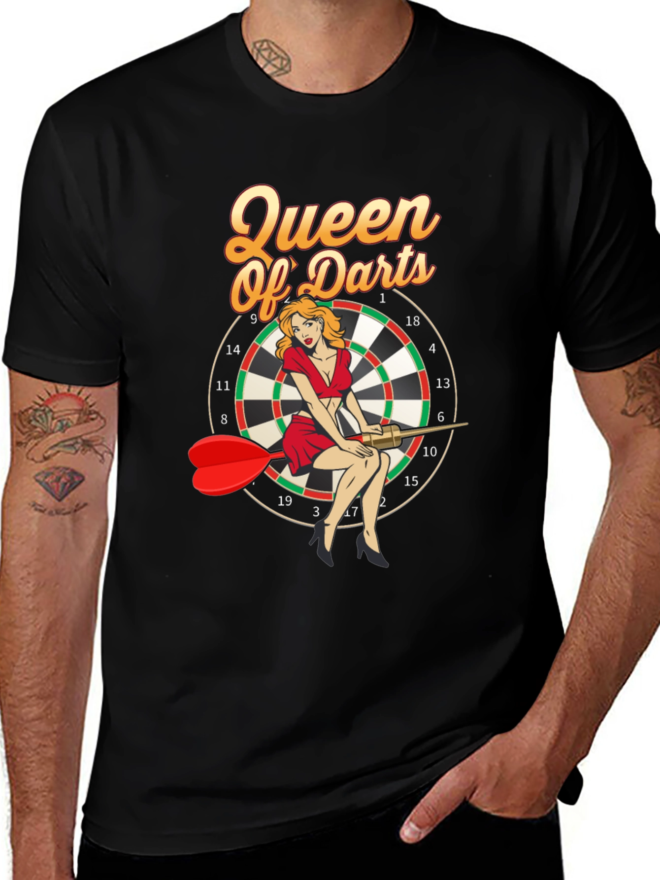 Queen of Darts Graphic T-Shirt