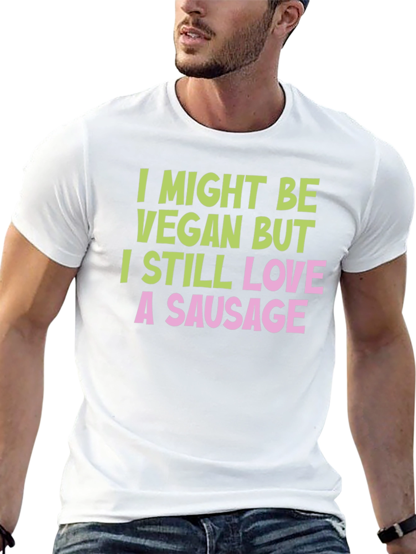 Funny Vegan Sausage T-Shirt
