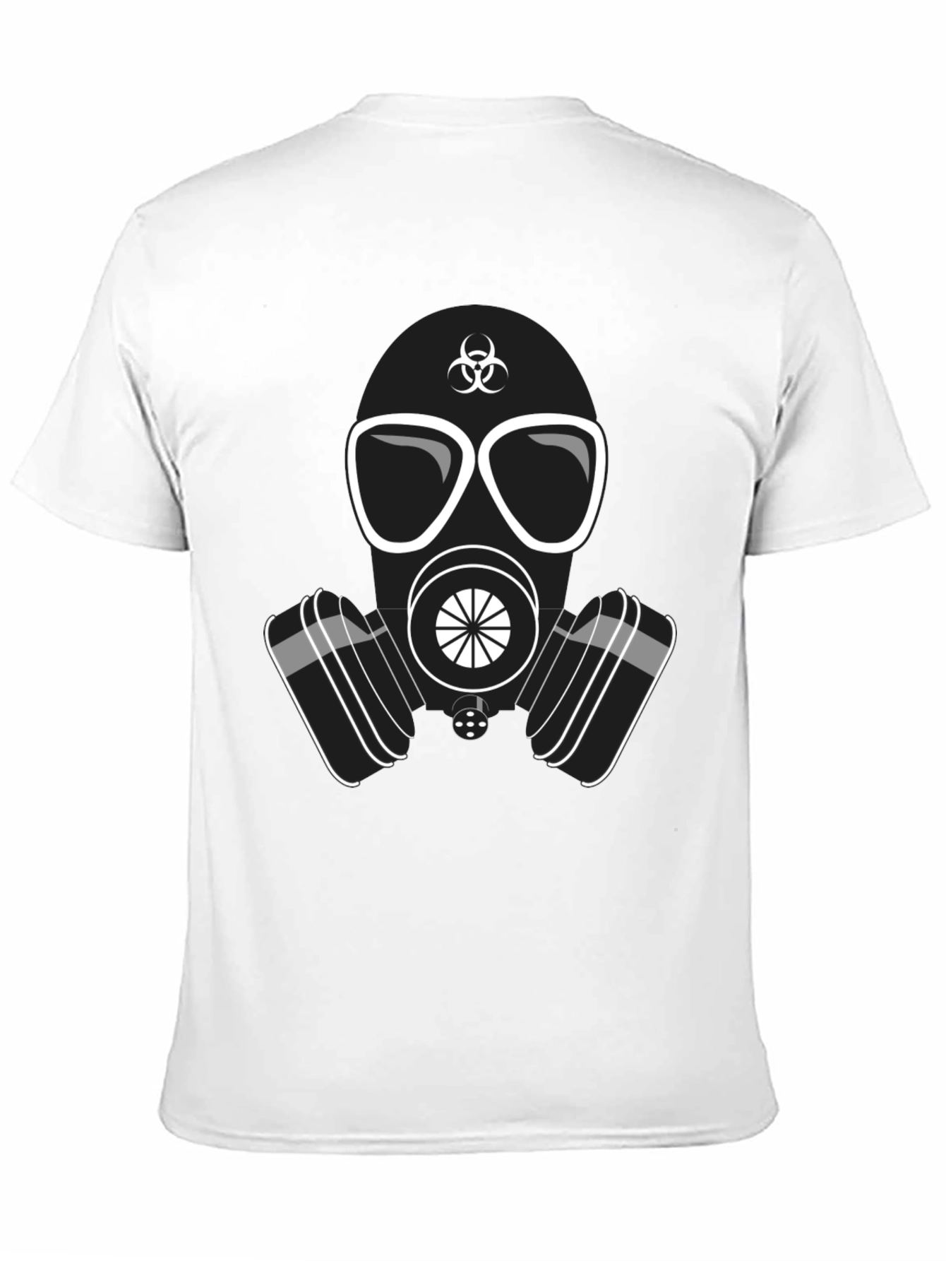 Gas Mask Graphic T-Shirt - Biohazard Design Casual Wear
