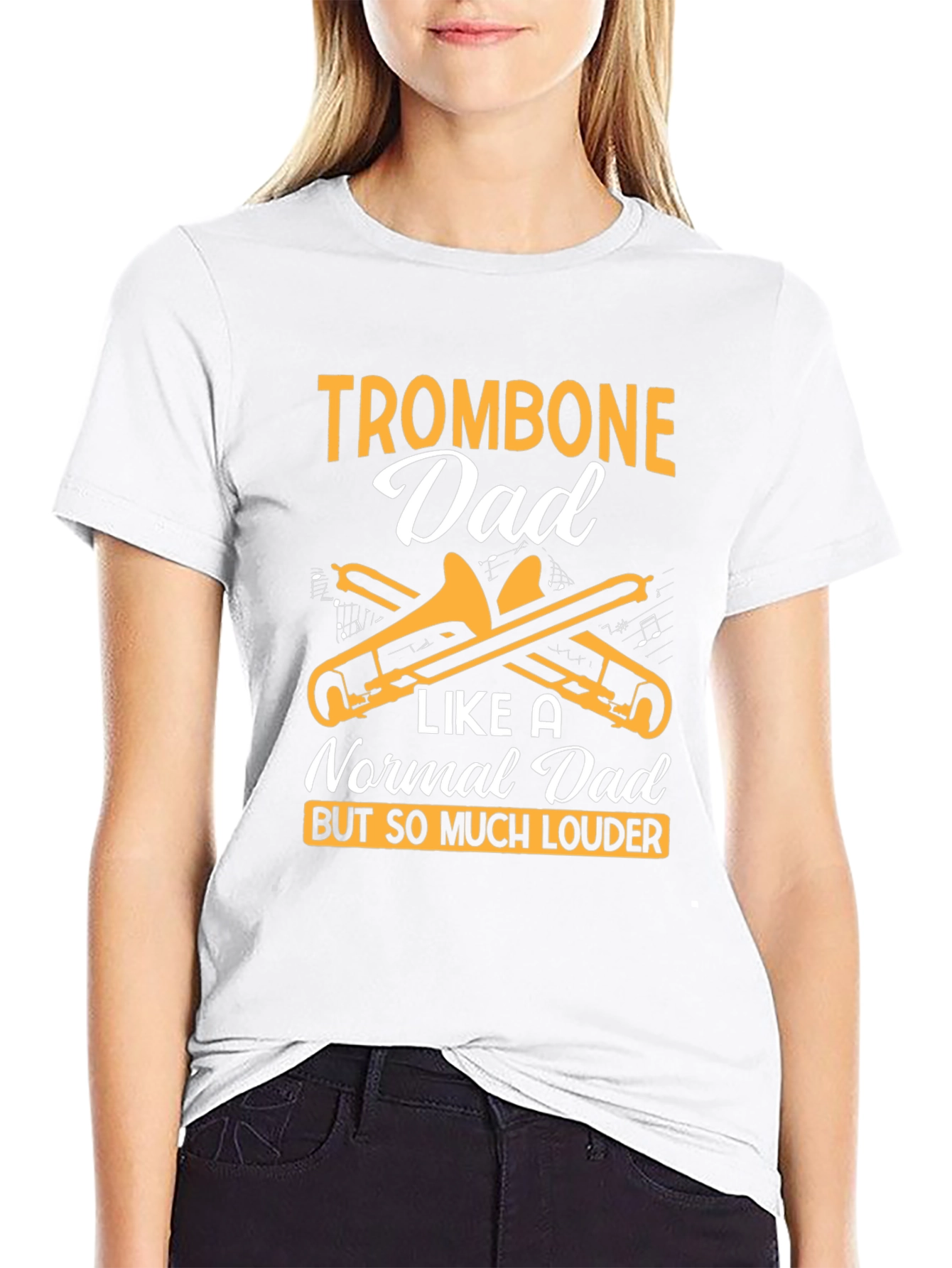 Trombone Dad T-Shirt - Loud & Proud Musician Gift