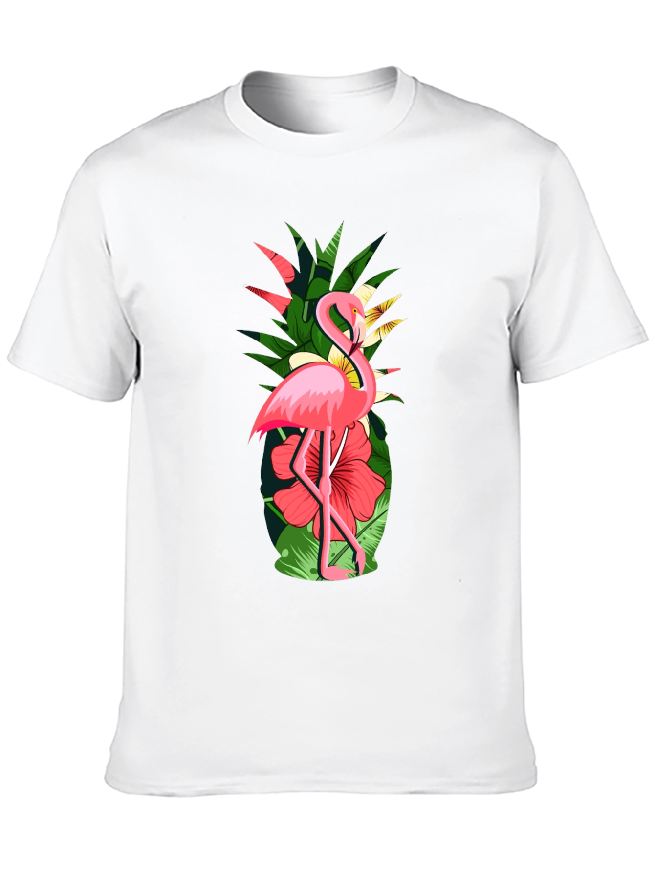 Tropical Flamingo & Pineapple Graphic Tee