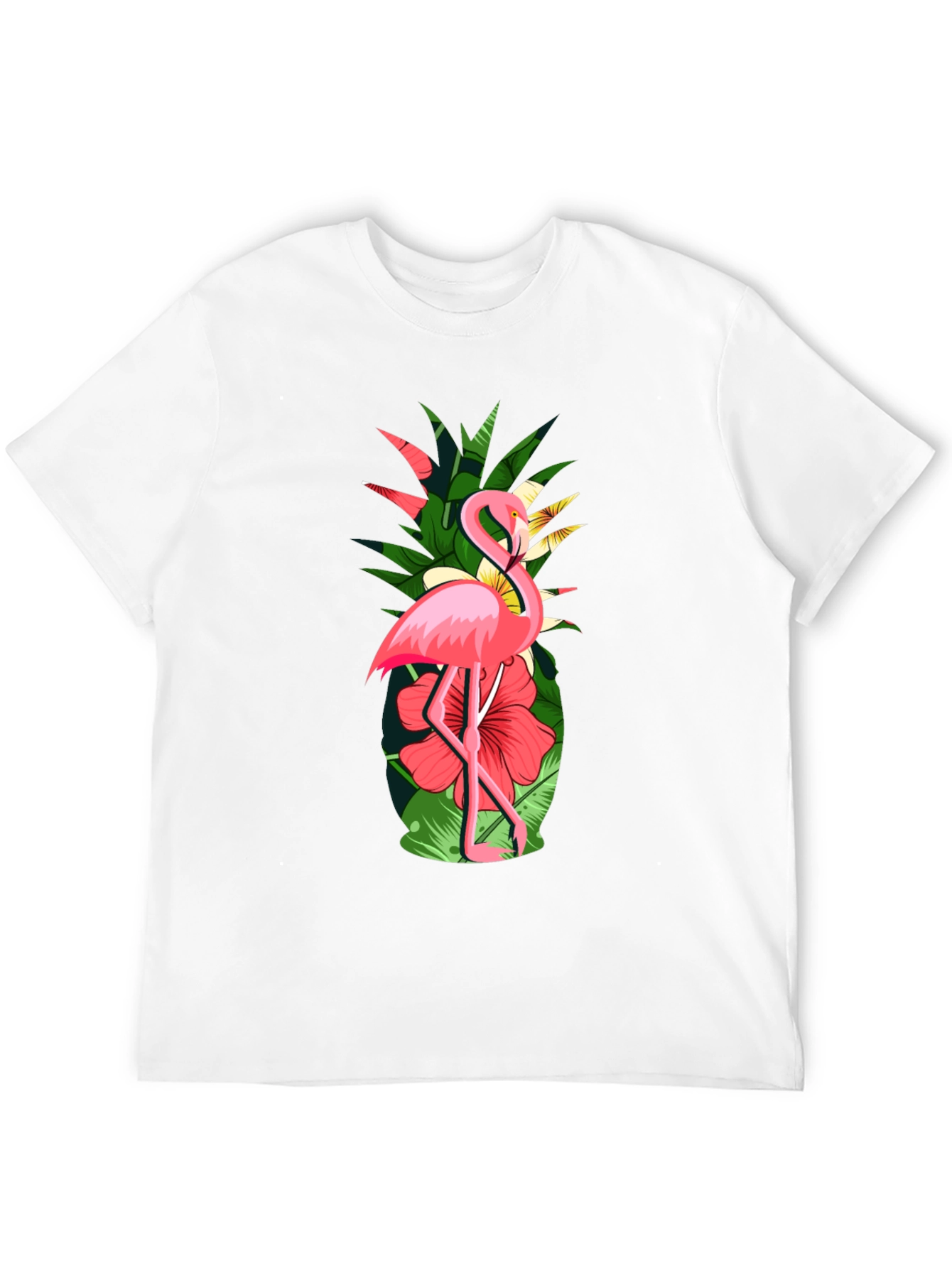 Tropical Flamingo & Pineapple Graphic Tee