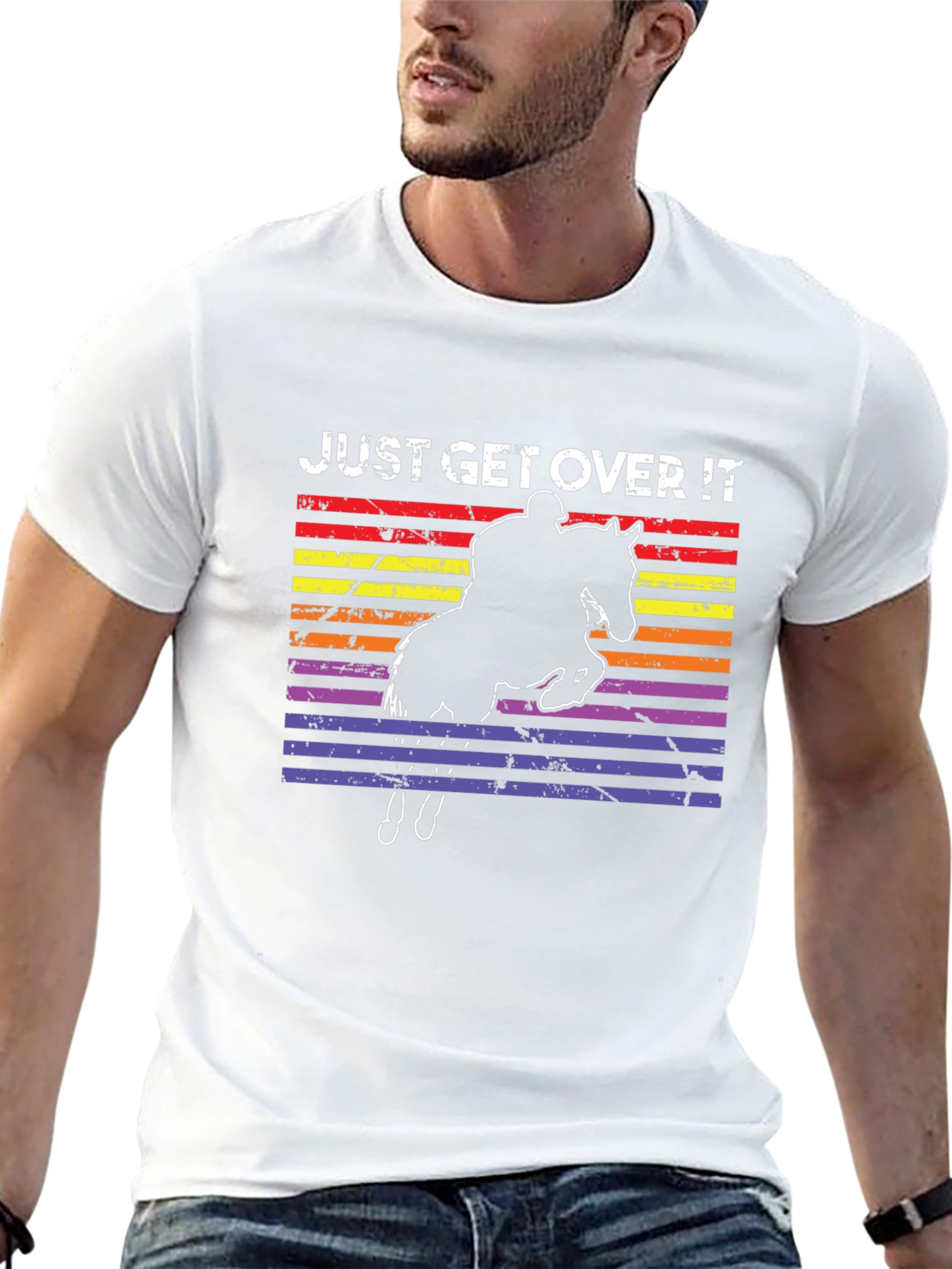 Just Get Over It Horse Rider T-Shirt