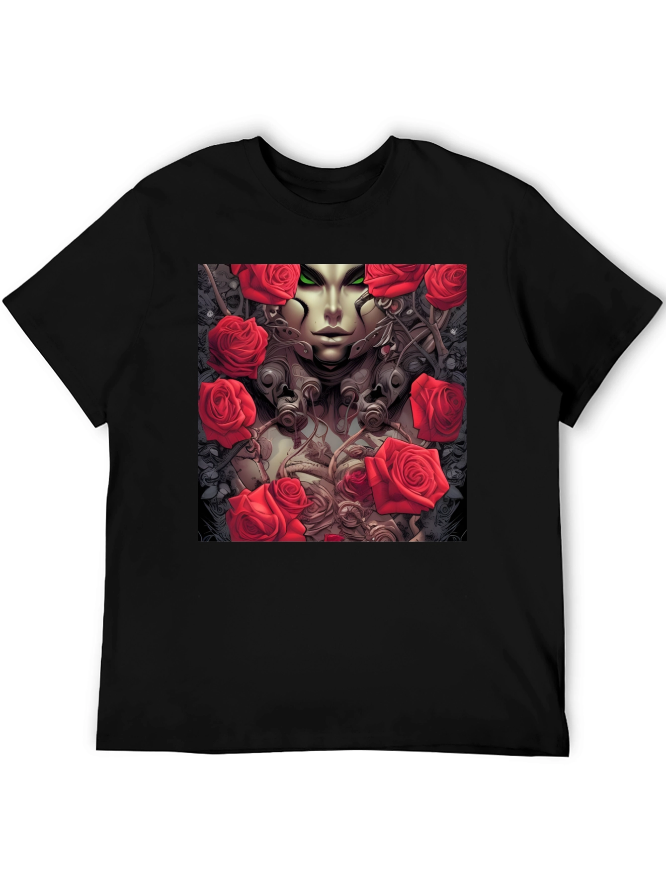 Gothic Rose Queen T-Shirt - Unique Graphic Tee