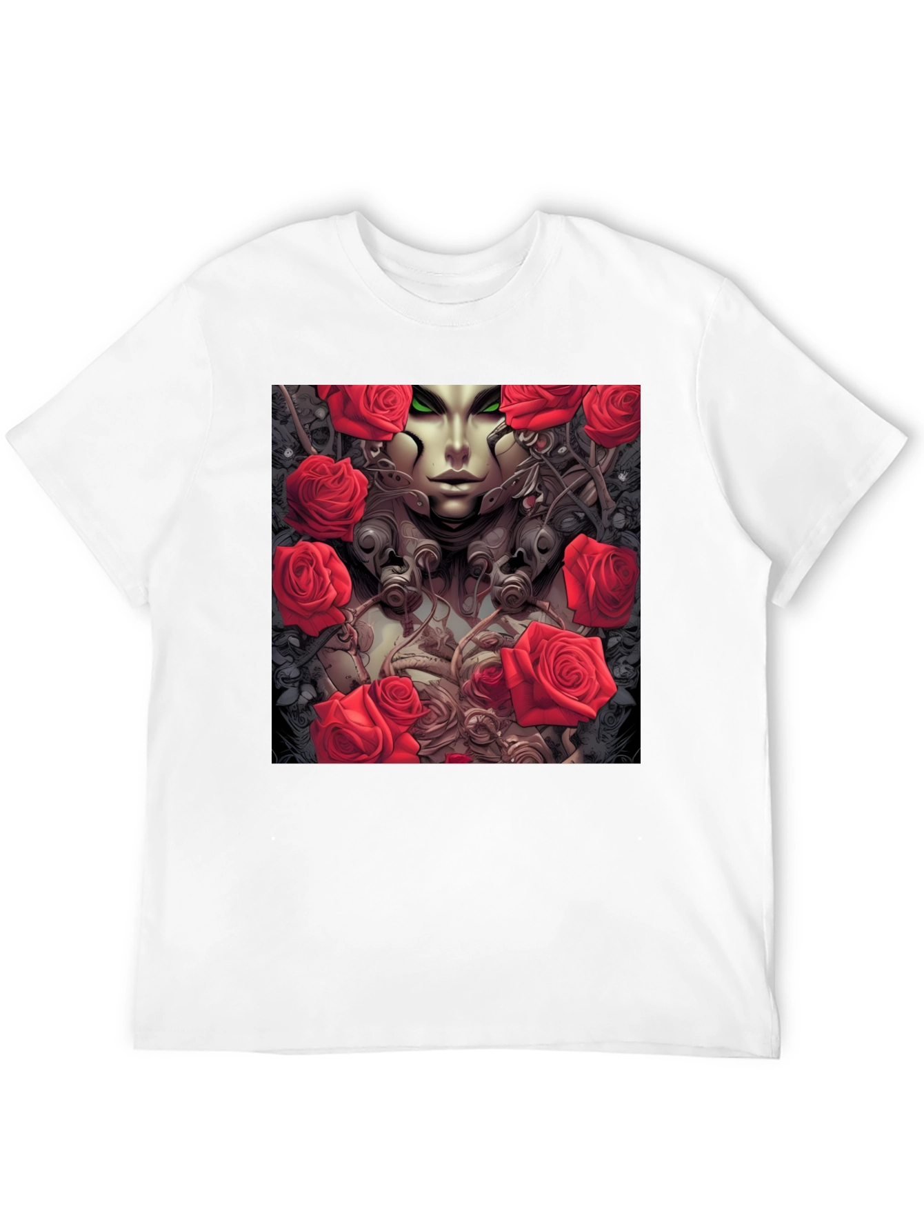 Gothic Rose Queen T-Shirt - Unique Graphic Tee