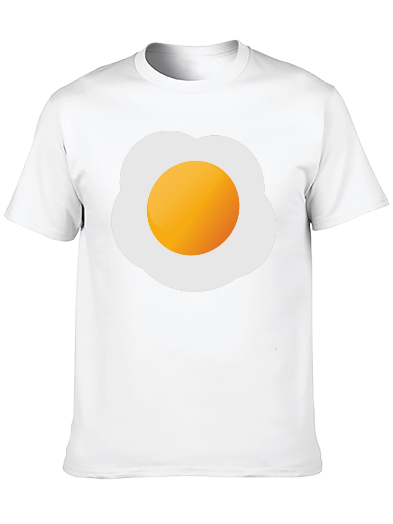 Fried Egg Graphic Tee - Novelty Casual T-Shirt