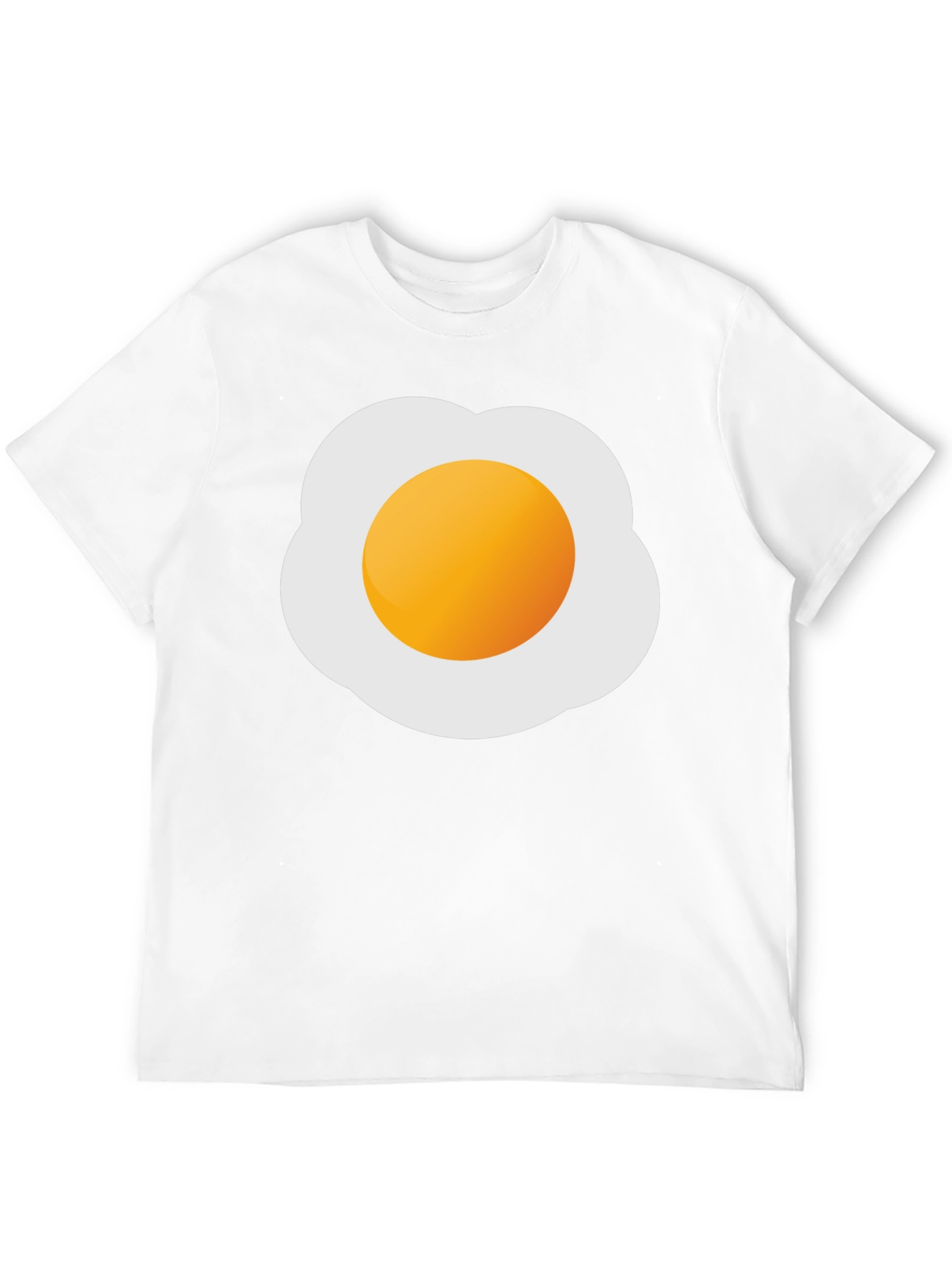 Fried Egg Graphic Tee - Novelty Casual T-Shirt