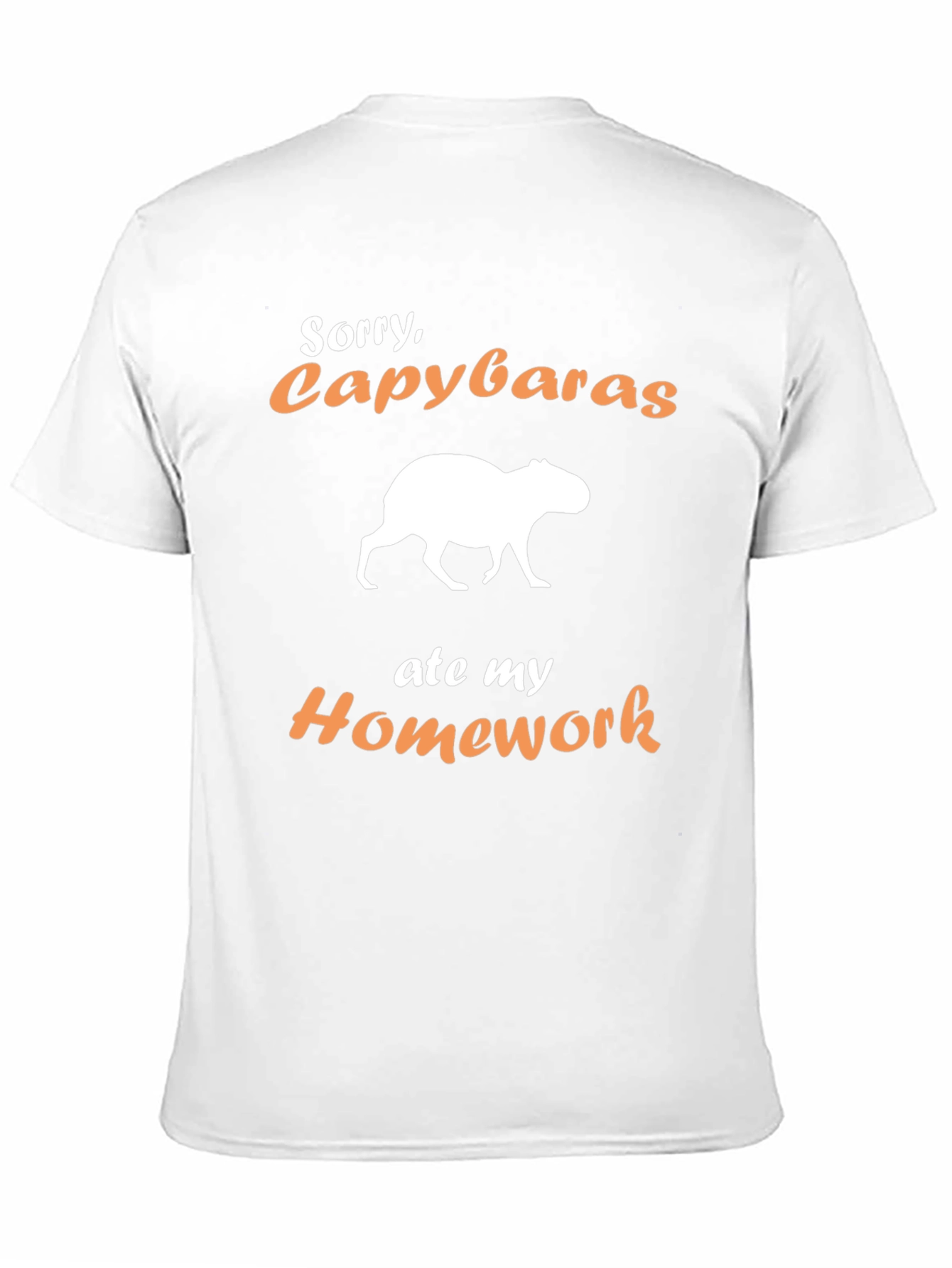Funny Capybara Homework Excuse T-Shirt