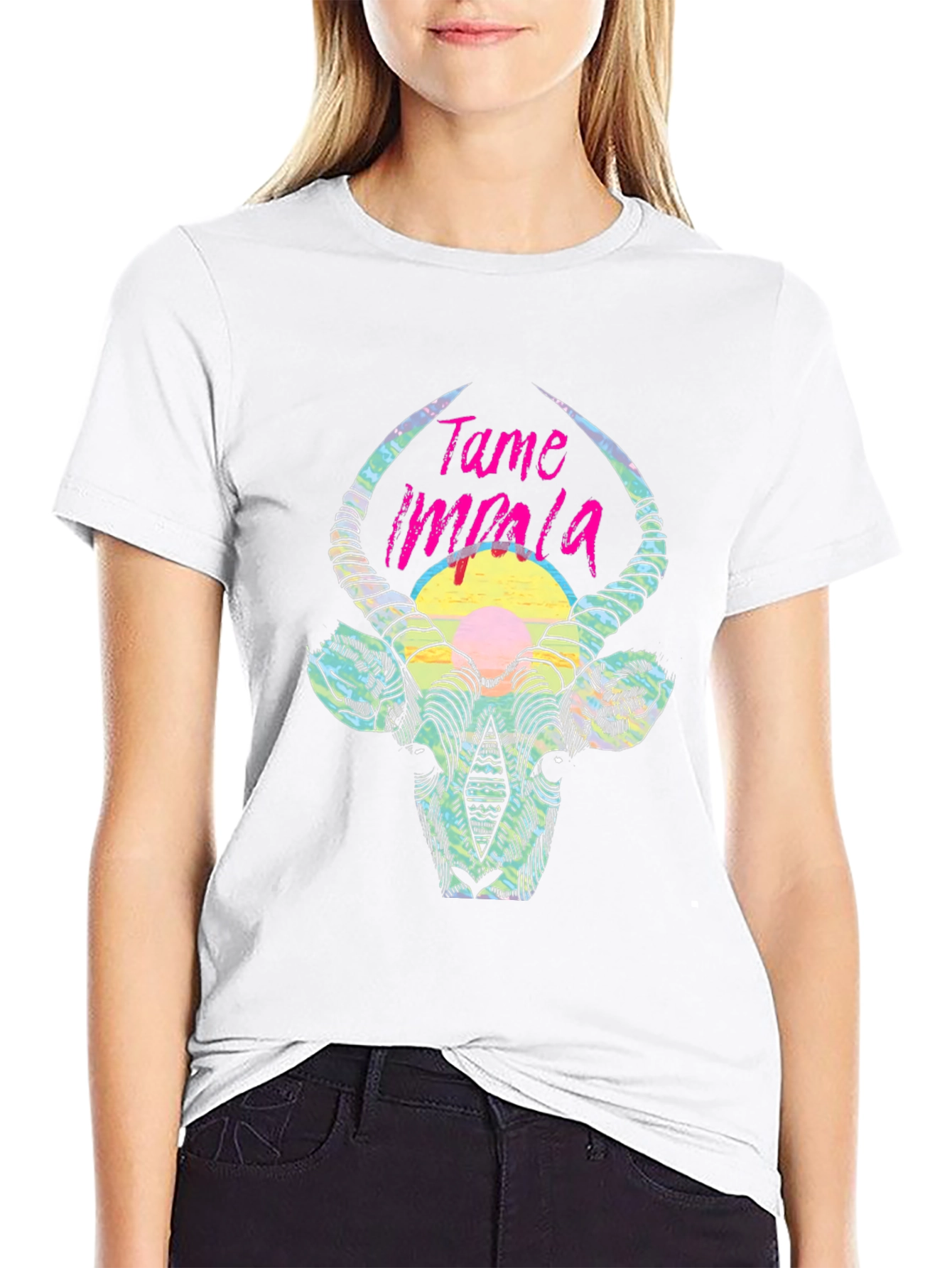 Tame Impala Graphic Tee - Artistic Animal Print