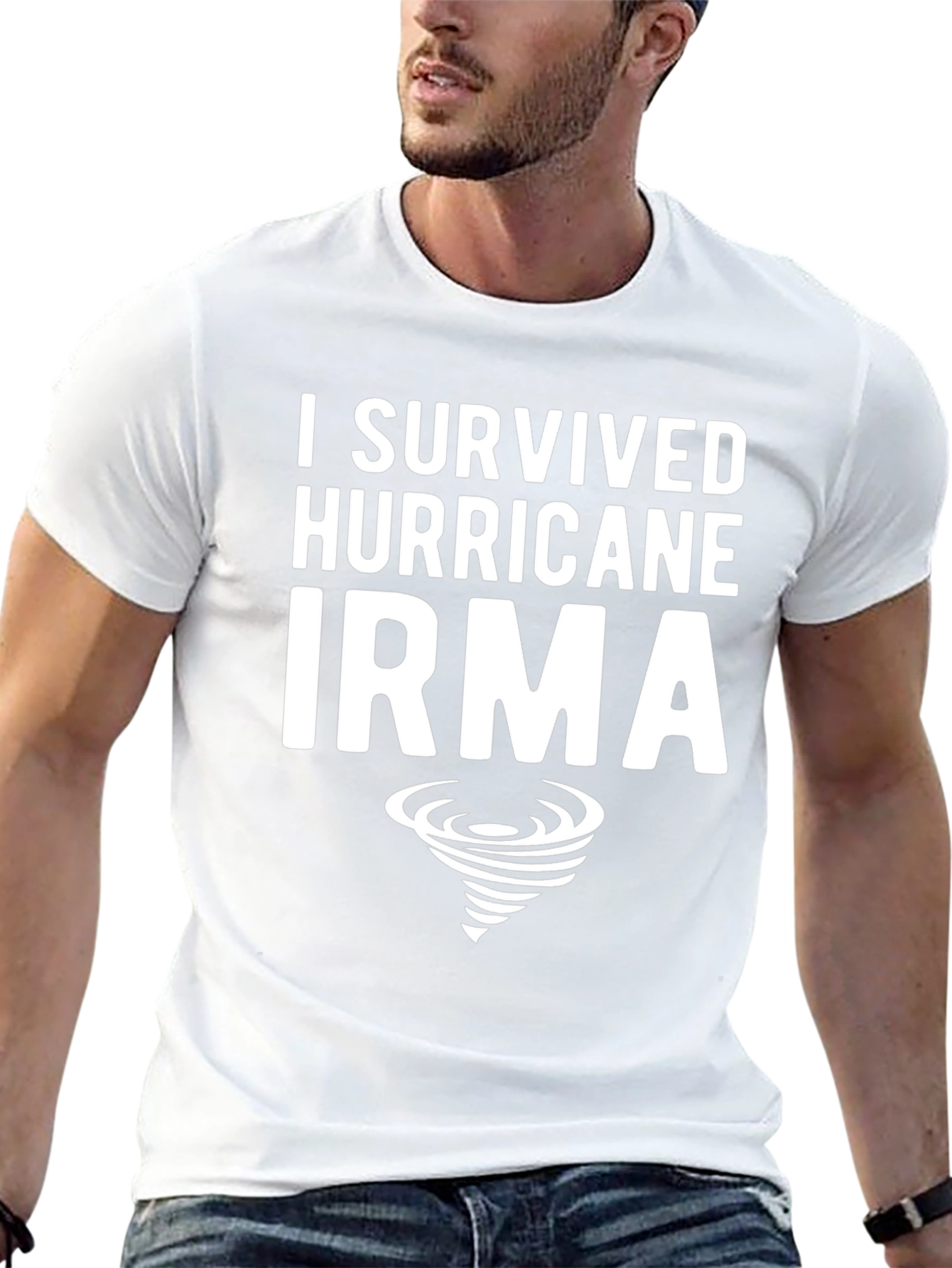 I Survived Hurricane Irma Black Tee