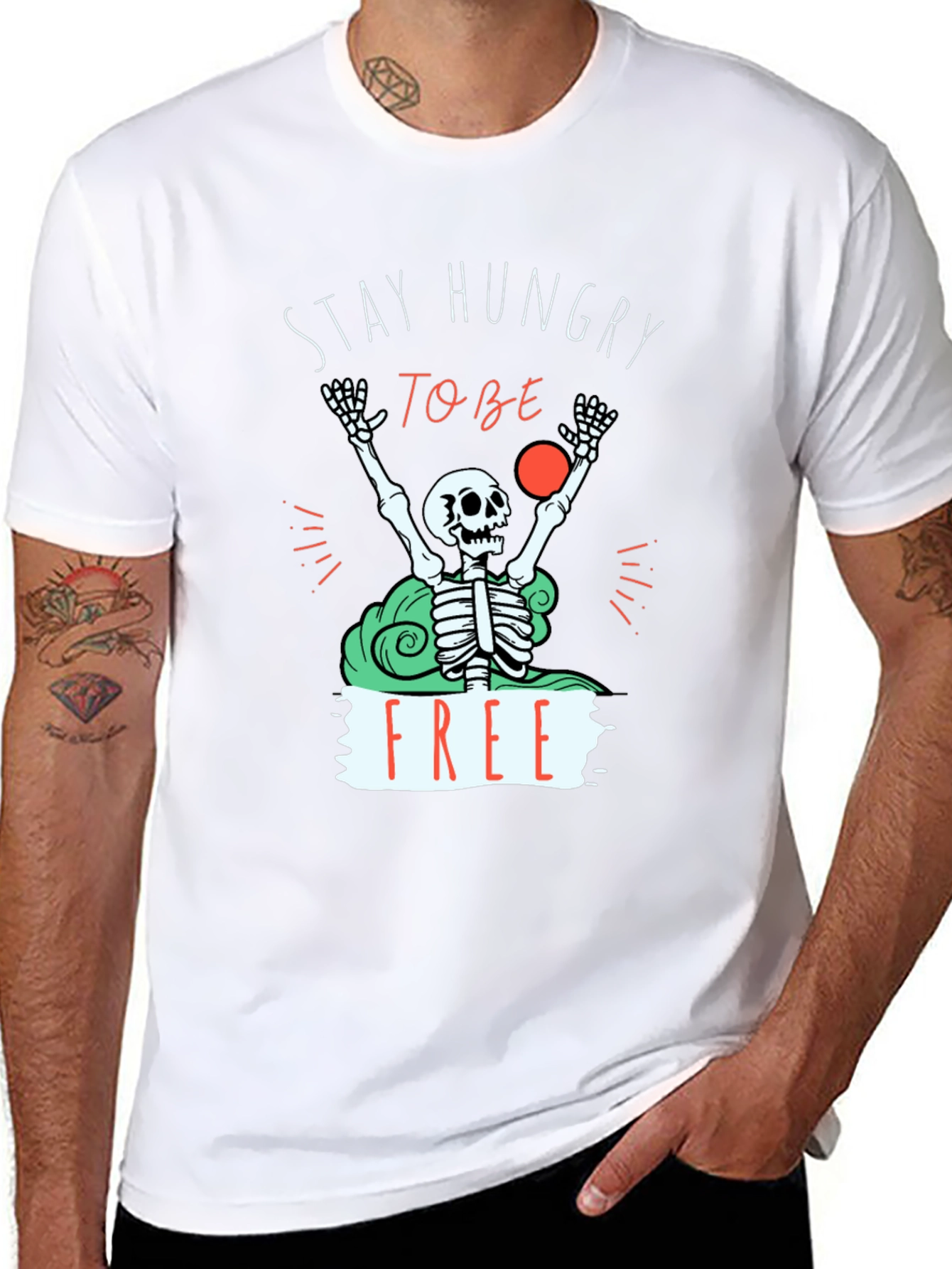 Stay Hungry To Be Free T-Shirt - Graphic Tee