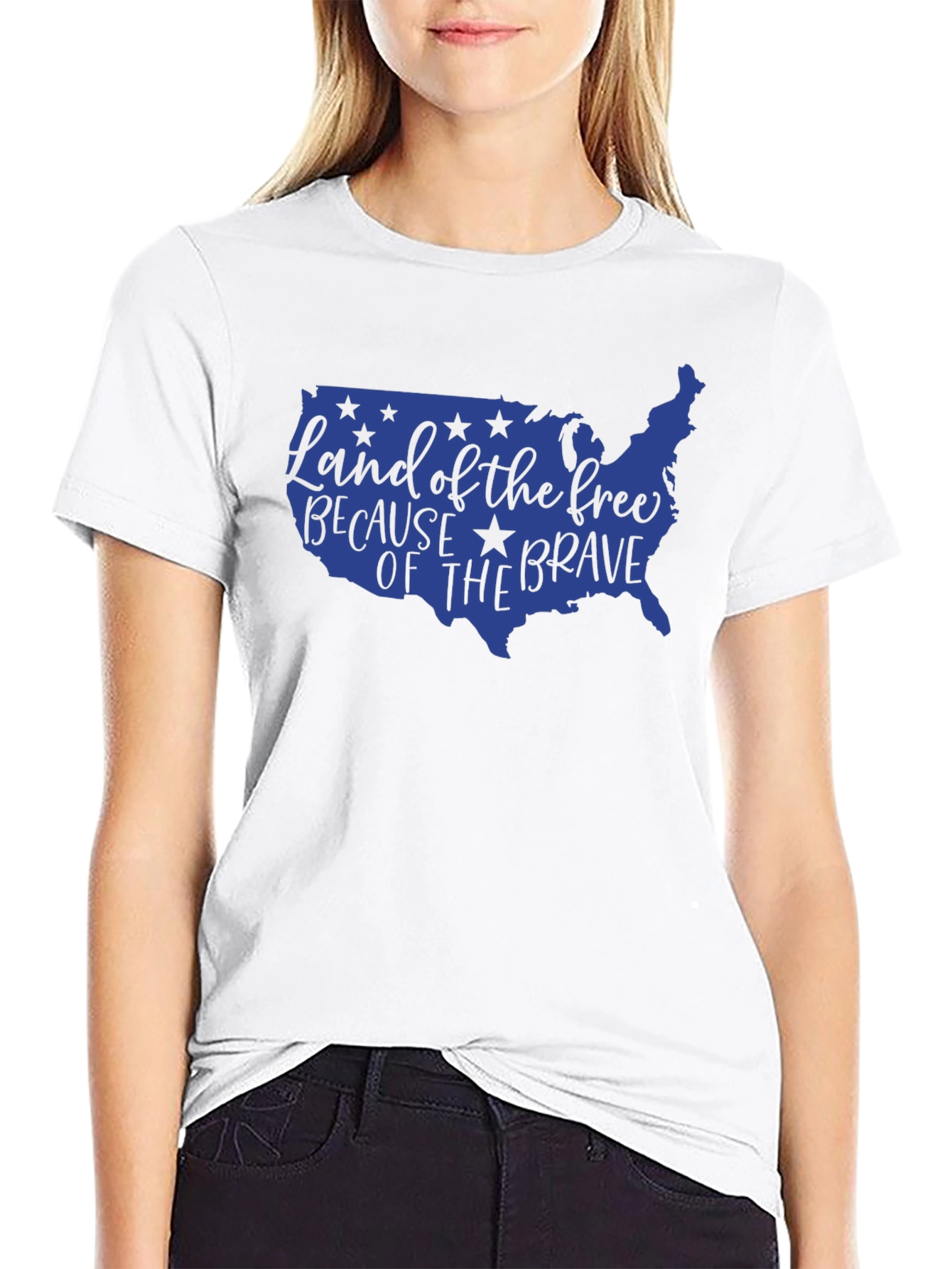 USA Land of the Free Graphic Tee