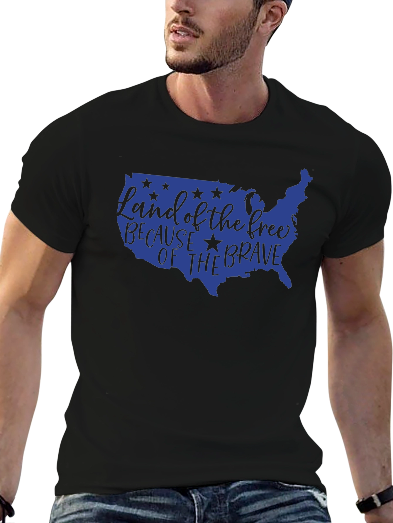 USA Land of the Free Graphic Tee