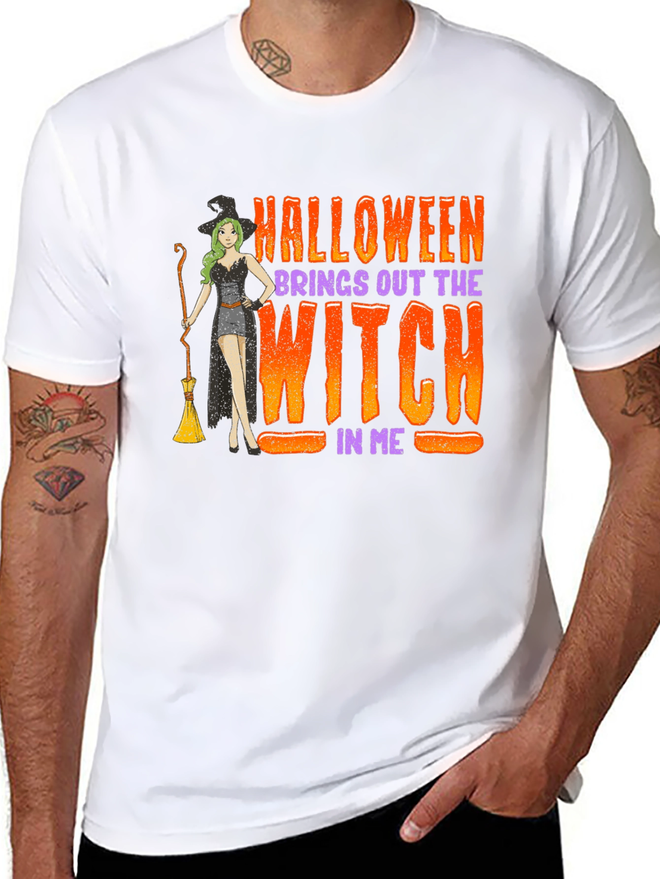 Halloween Witch T-Shirt: Spooky Season Apparel