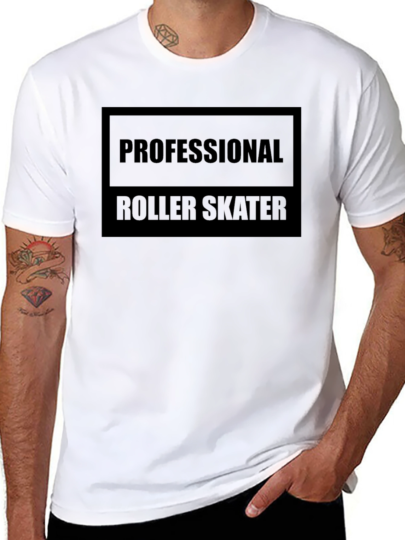 Professional Roller Skater Black T-Shirt