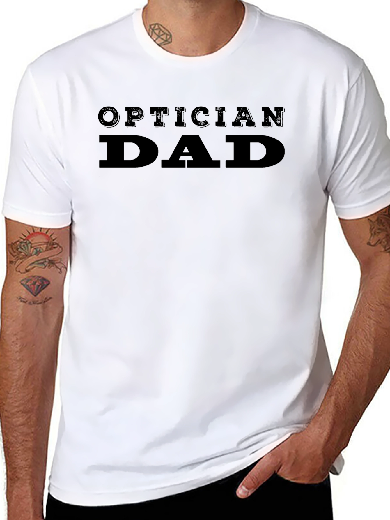 Optician Dad T-Shirt - Black