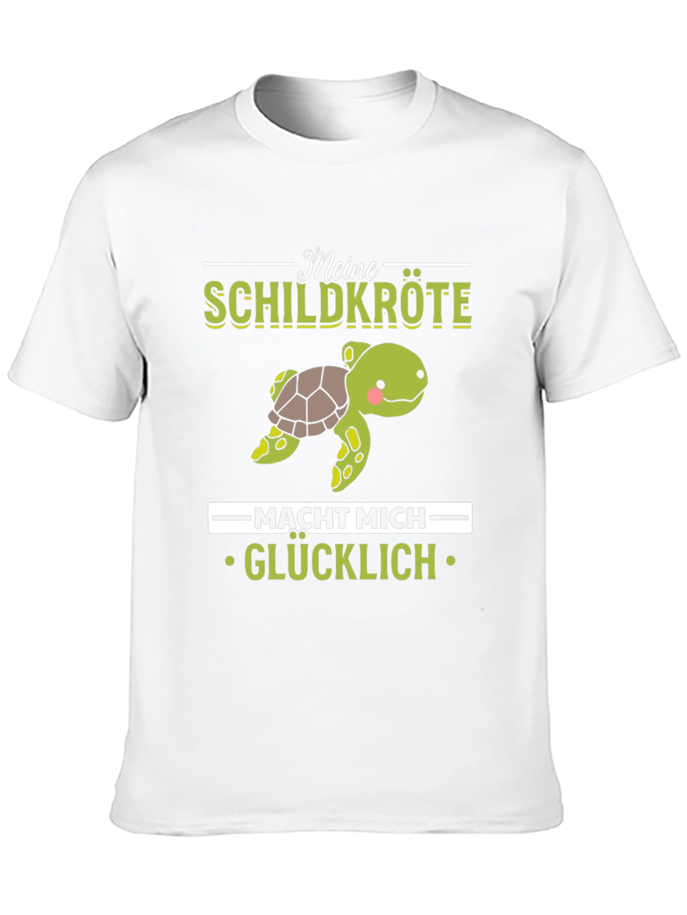 Turtle Makes Me Happy Graphic T-Shirt