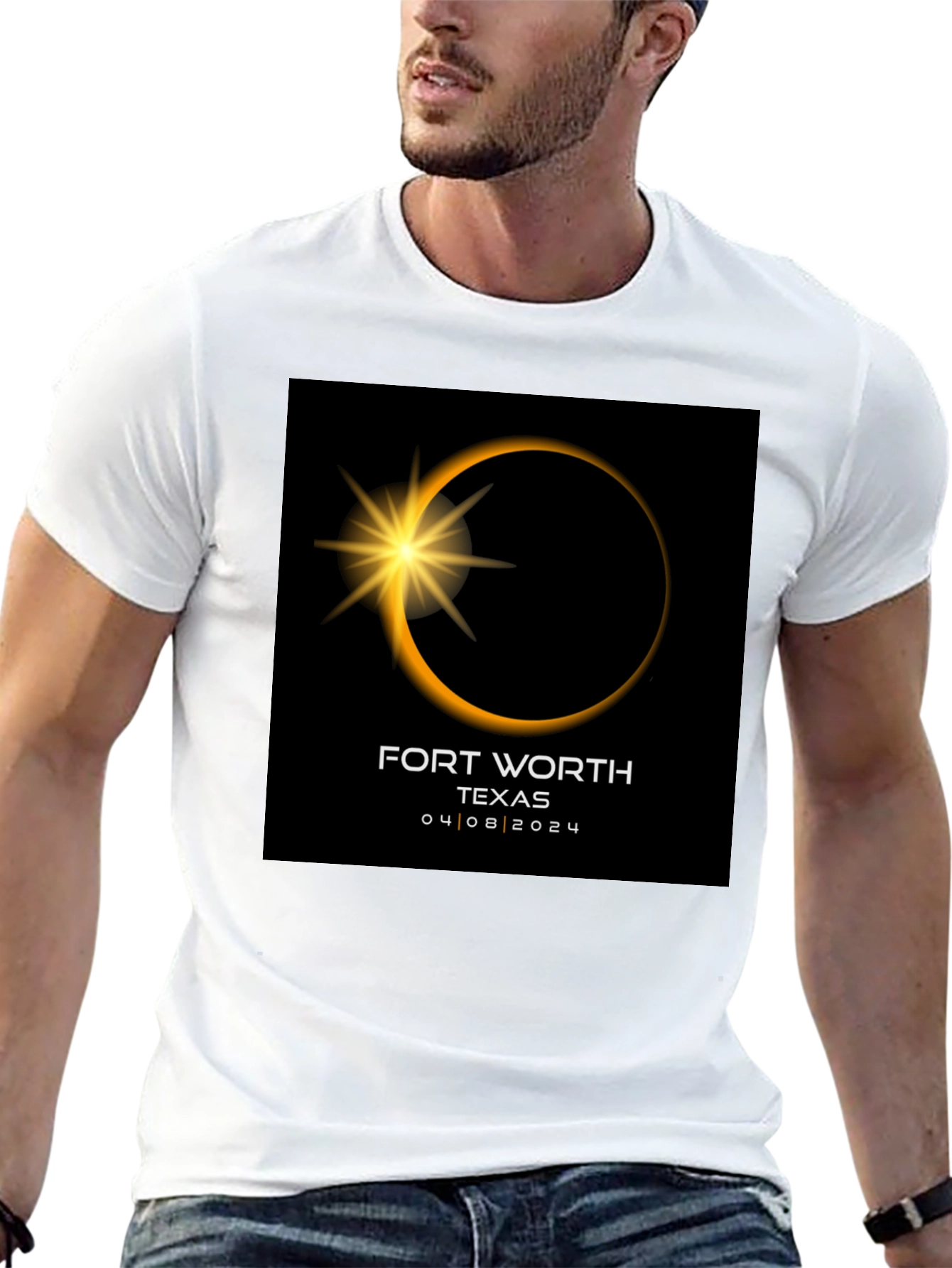 Fort Worth Texas Eclipse 04/08/2024 T-Shirt