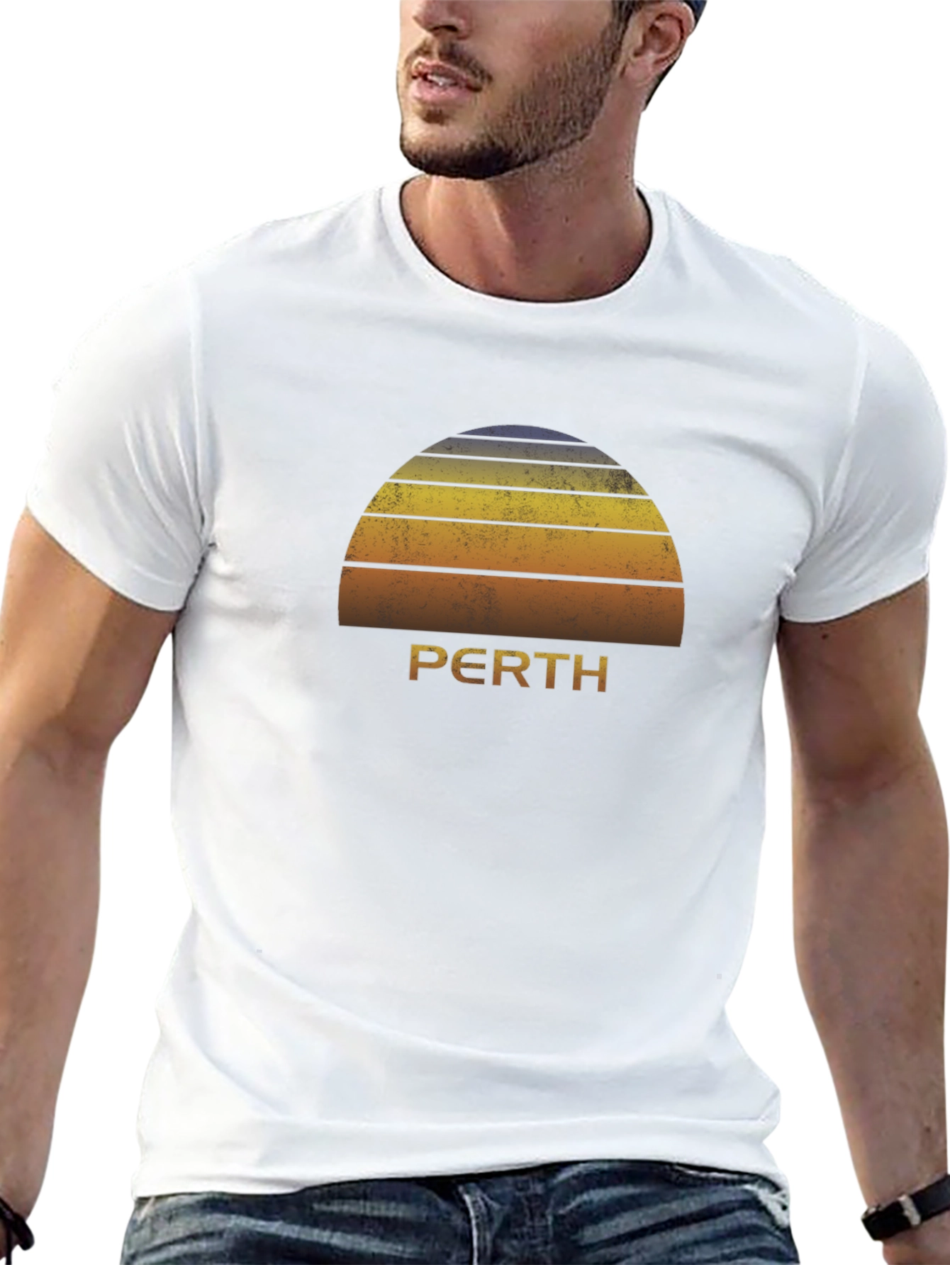 Perth Retro Sunset T-Shirt