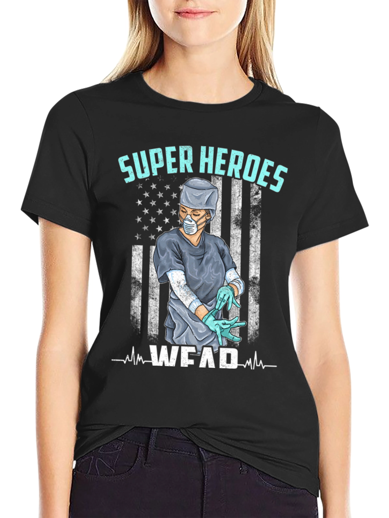 Super Heroes Wear Scrubs T-Shirt
