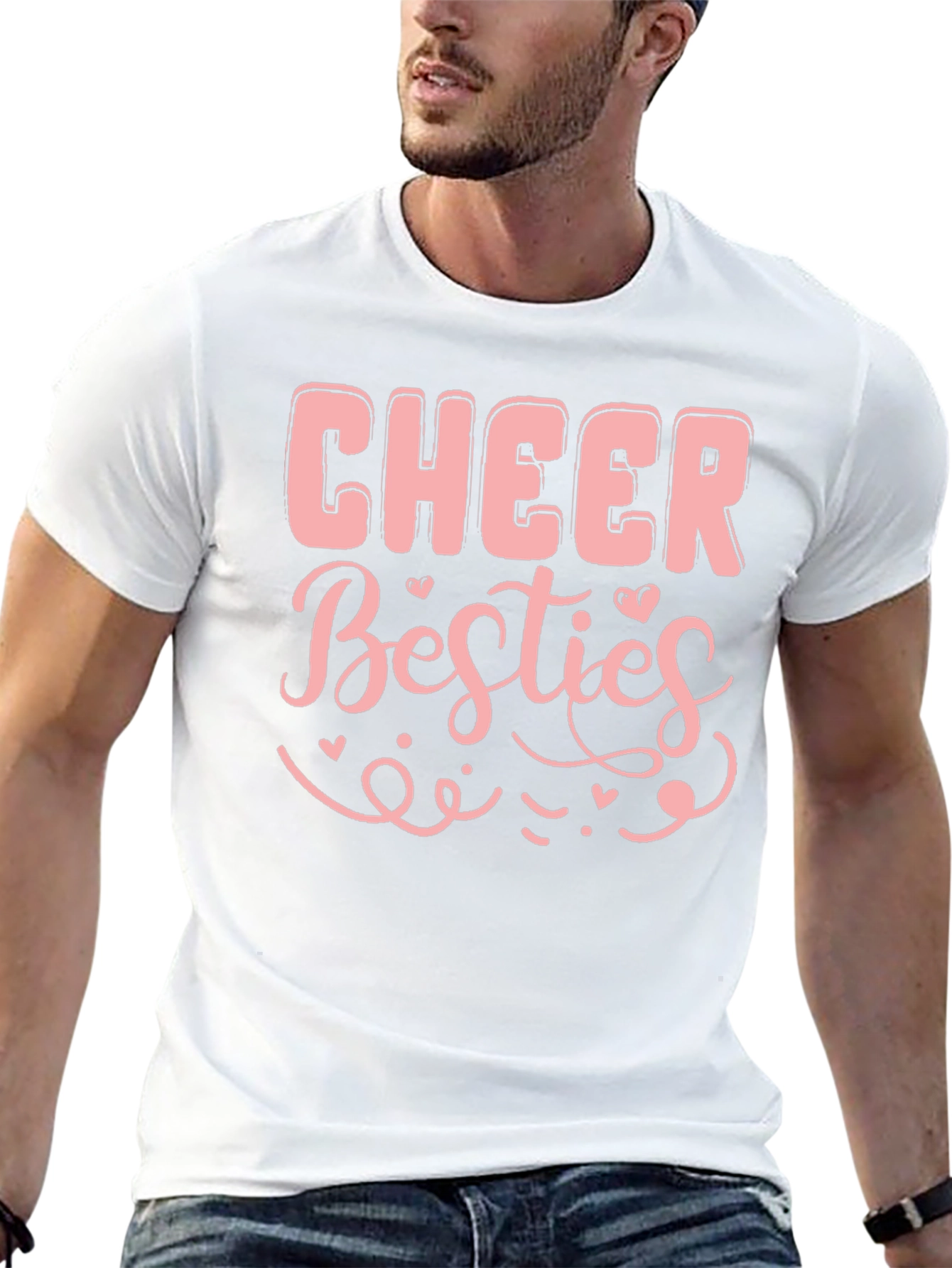Cheer Besties Graphic Tee - Black T-Shirt