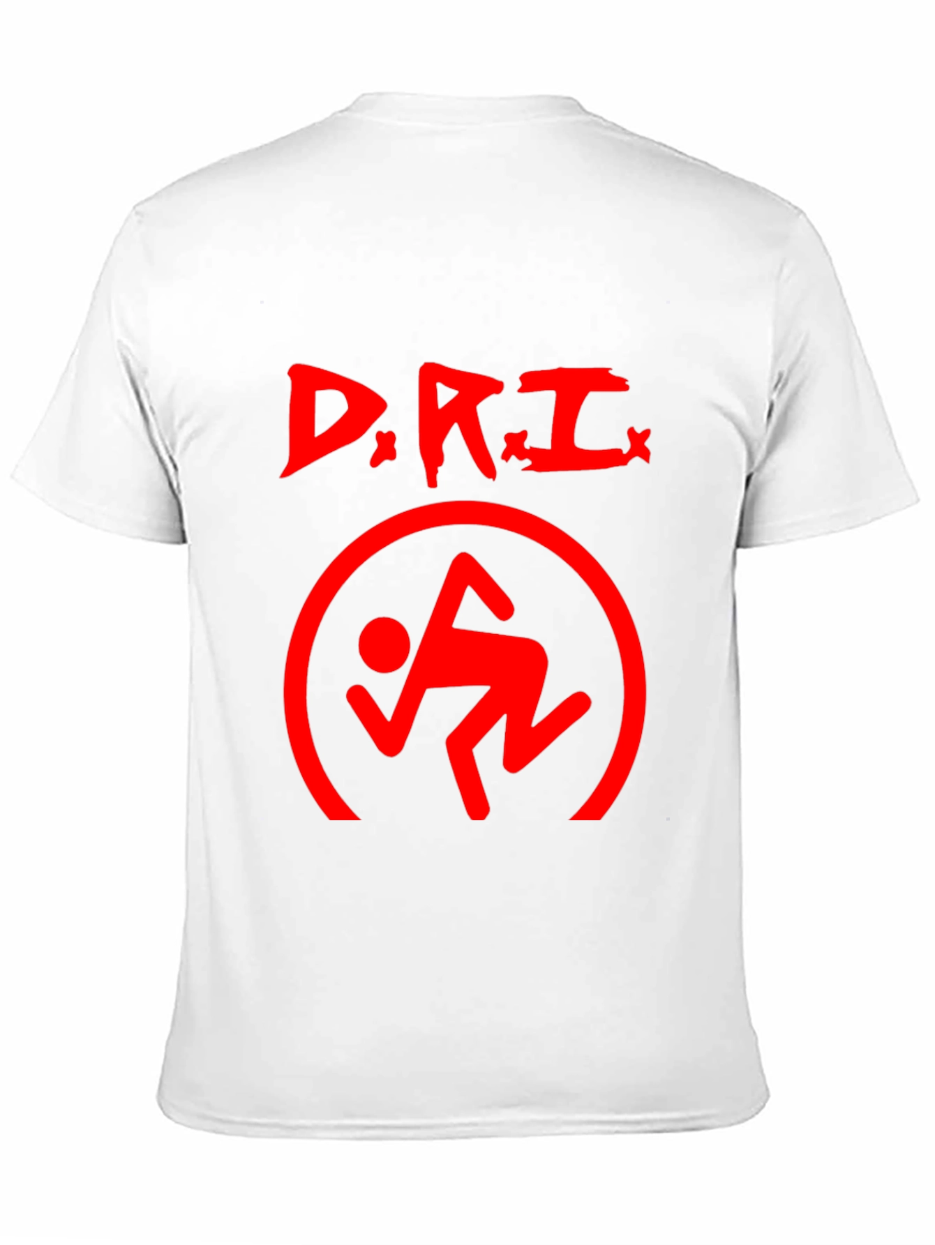 D.R.I. Logo Black T-Shirt - Red Graphic Print