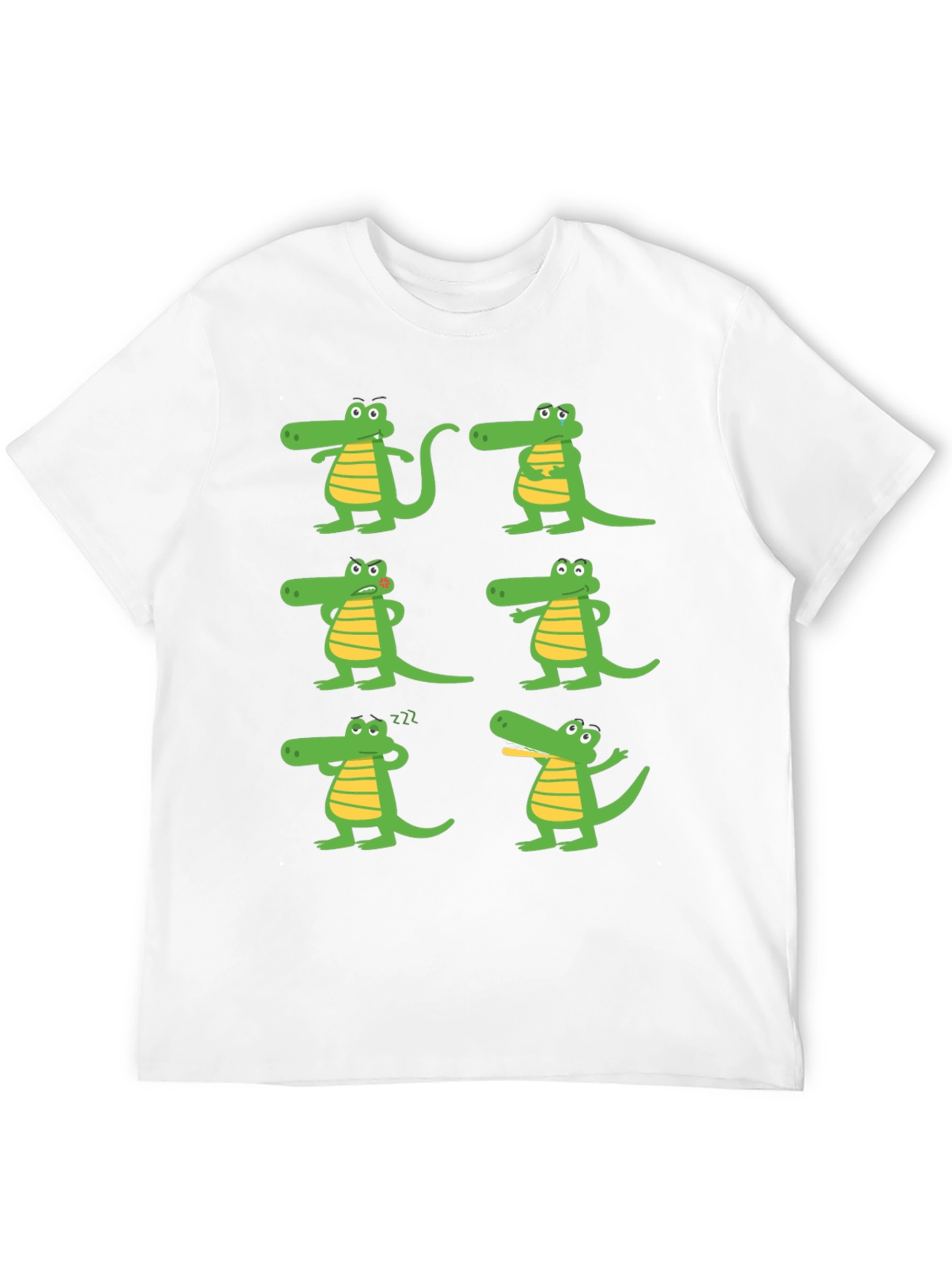 Cartoon Crocodile Graphic Tee