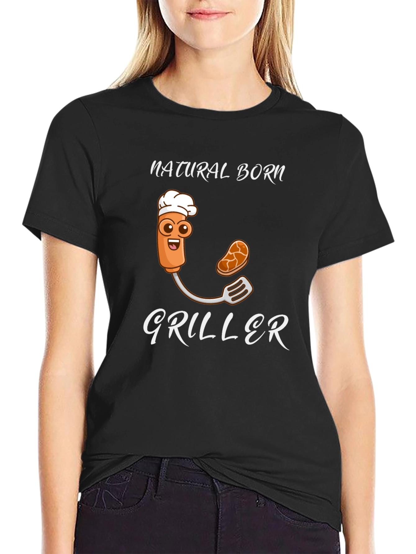 Natural Born Griller Funny T-Shirt