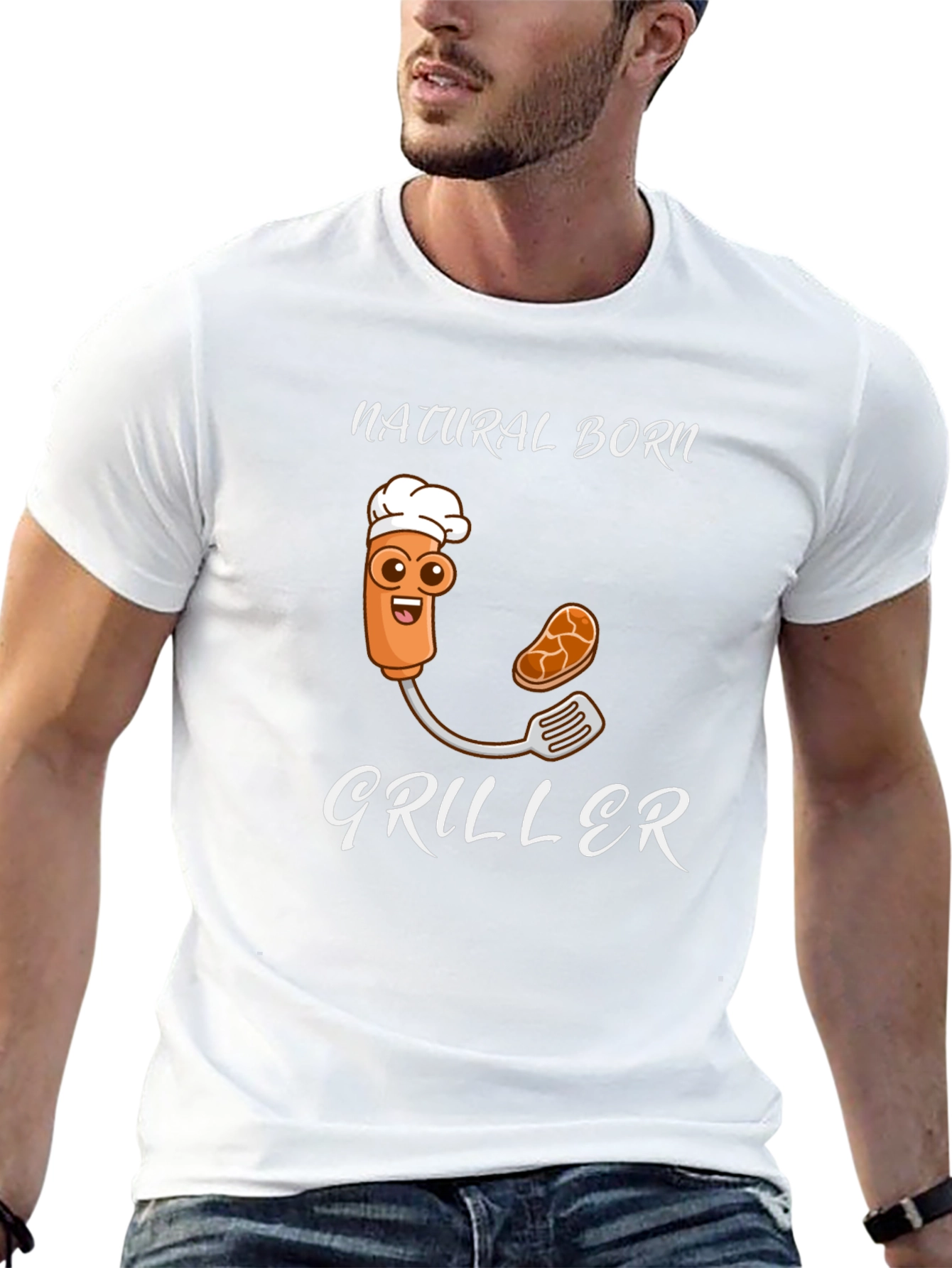 Natural Born Griller Funny T-Shirt