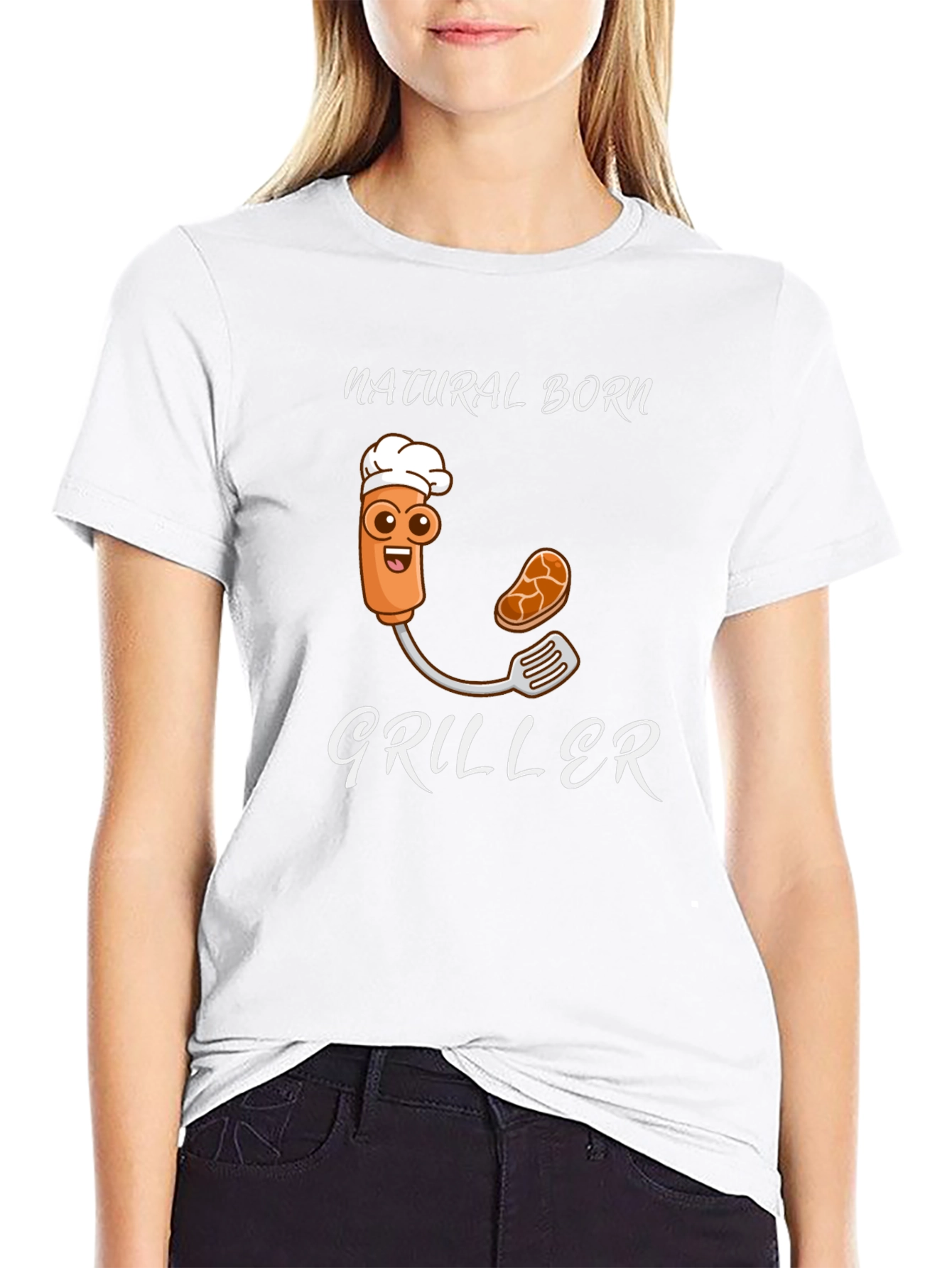 Natural Born Griller Funny T-Shirt