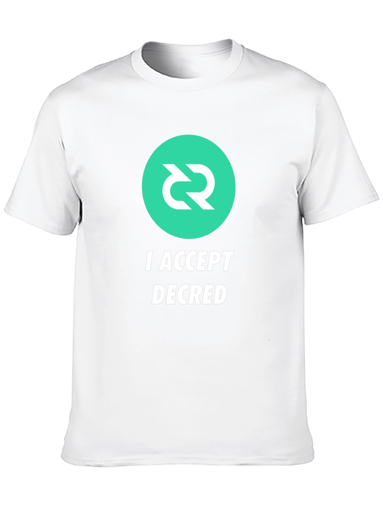 I Accept Decred T-Shirt - Crypto Fashion