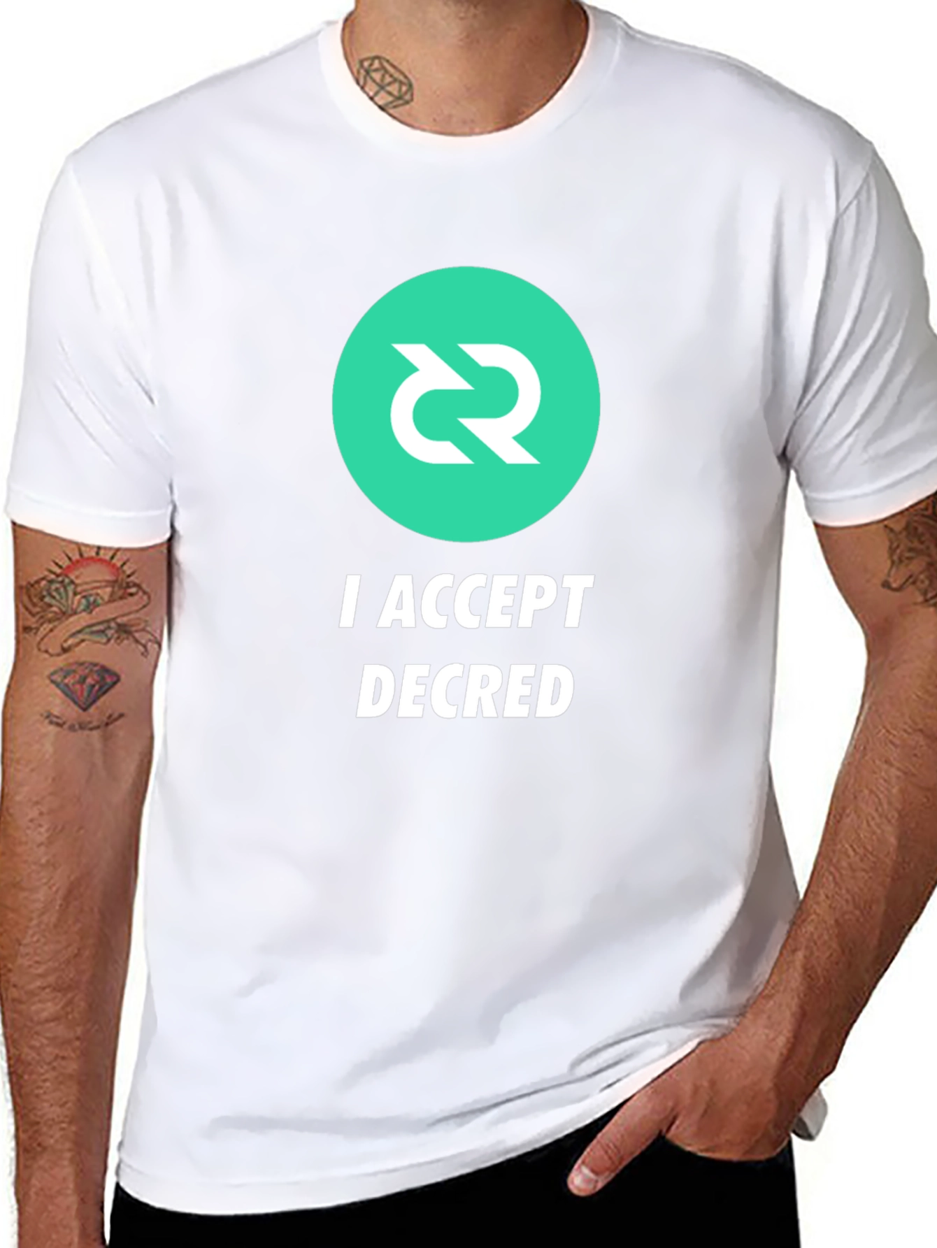 I Accept Decred T-Shirt - Crypto Fashion