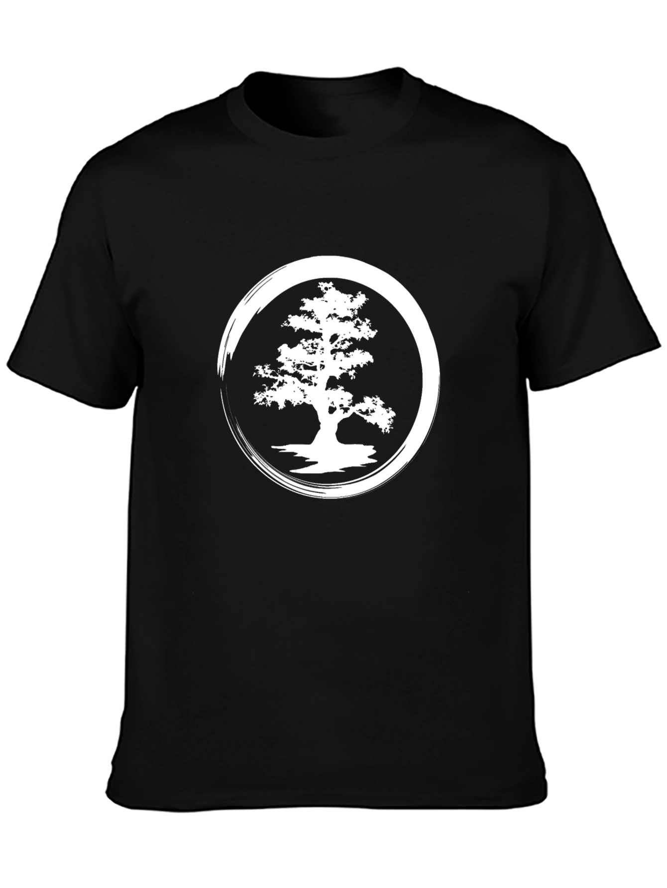 Zen Bonsai Tree Graphic T-Shirt