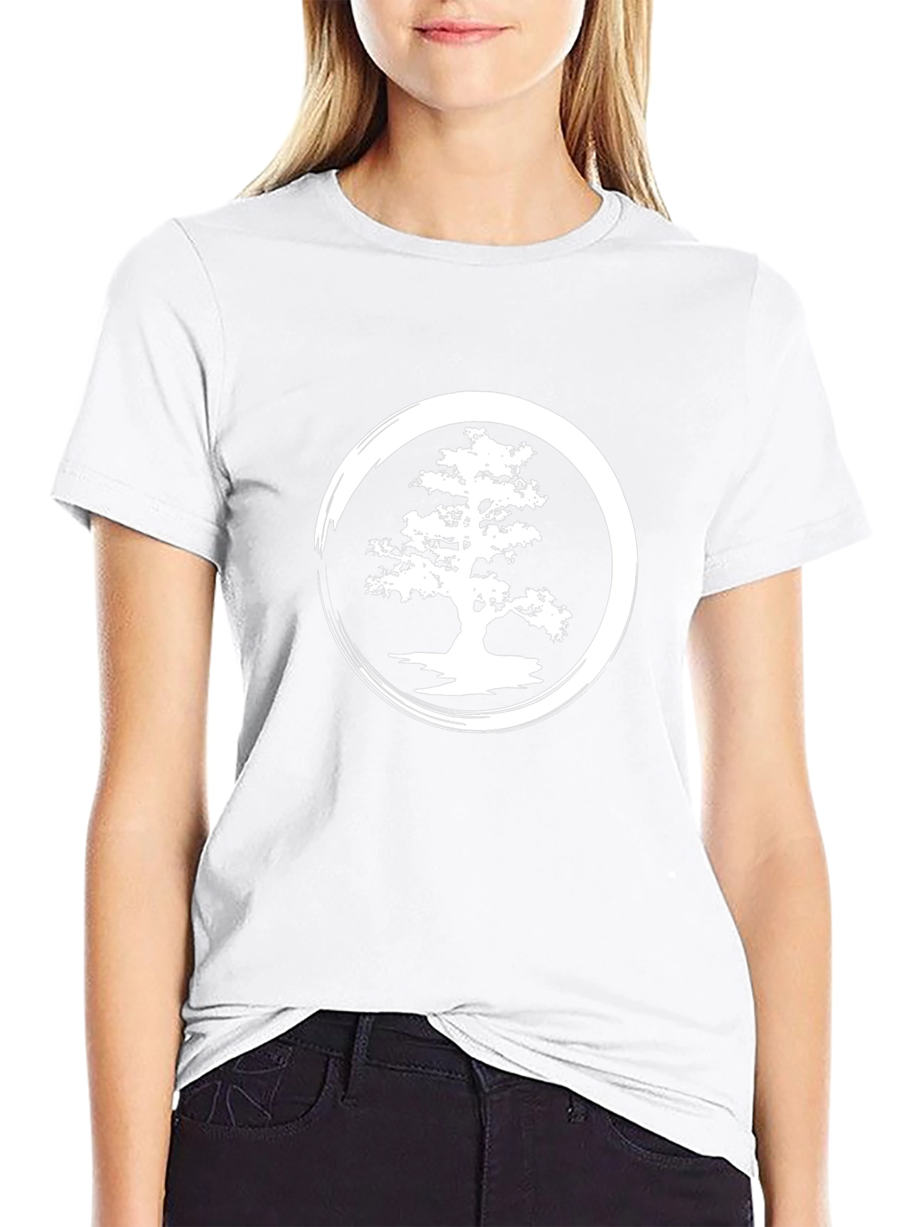 Zen Bonsai Tree Graphic T-Shirt