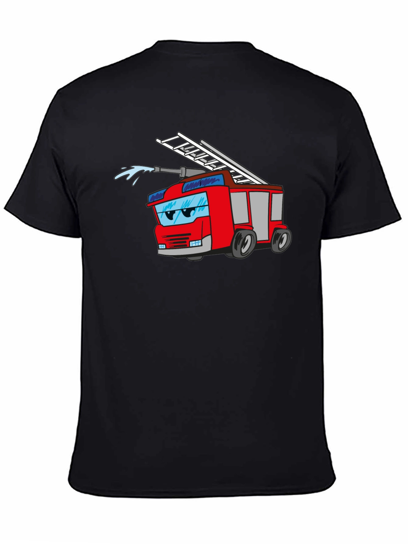 Cartoon Fire Truck Graphic Tee
