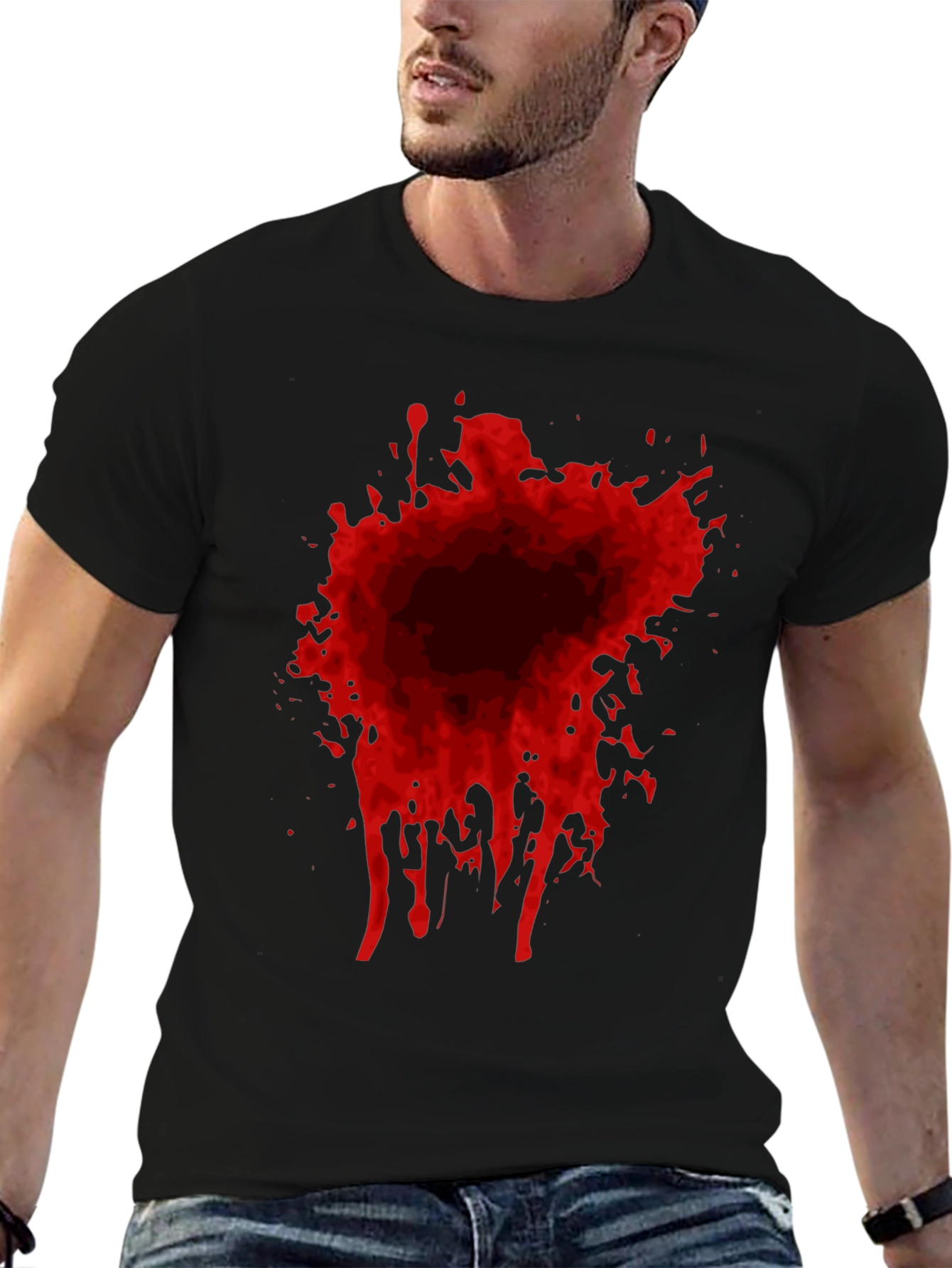 Blood Splatter Graphic T-Shirt