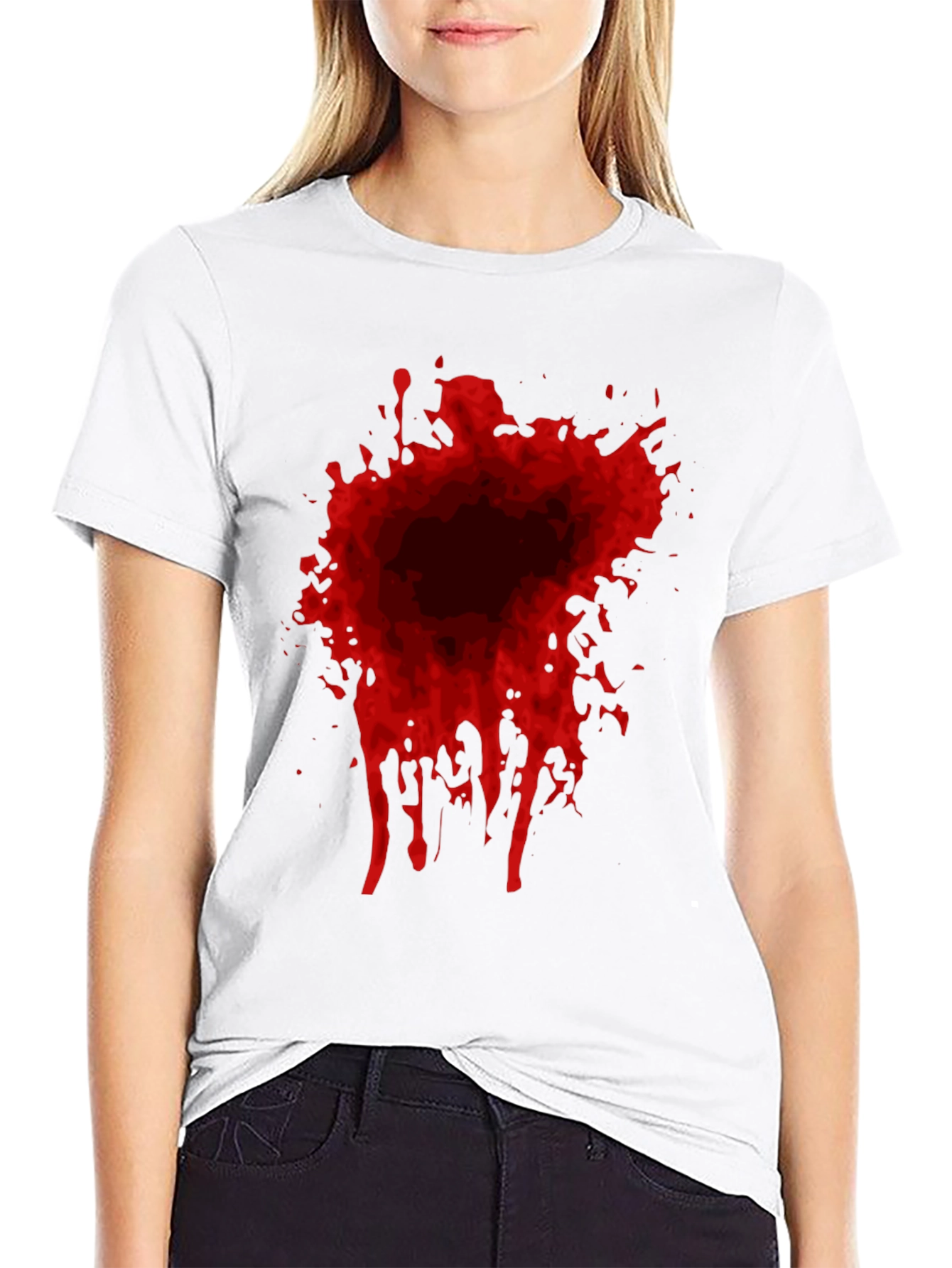 Blood Splatter Graphic T-Shirt