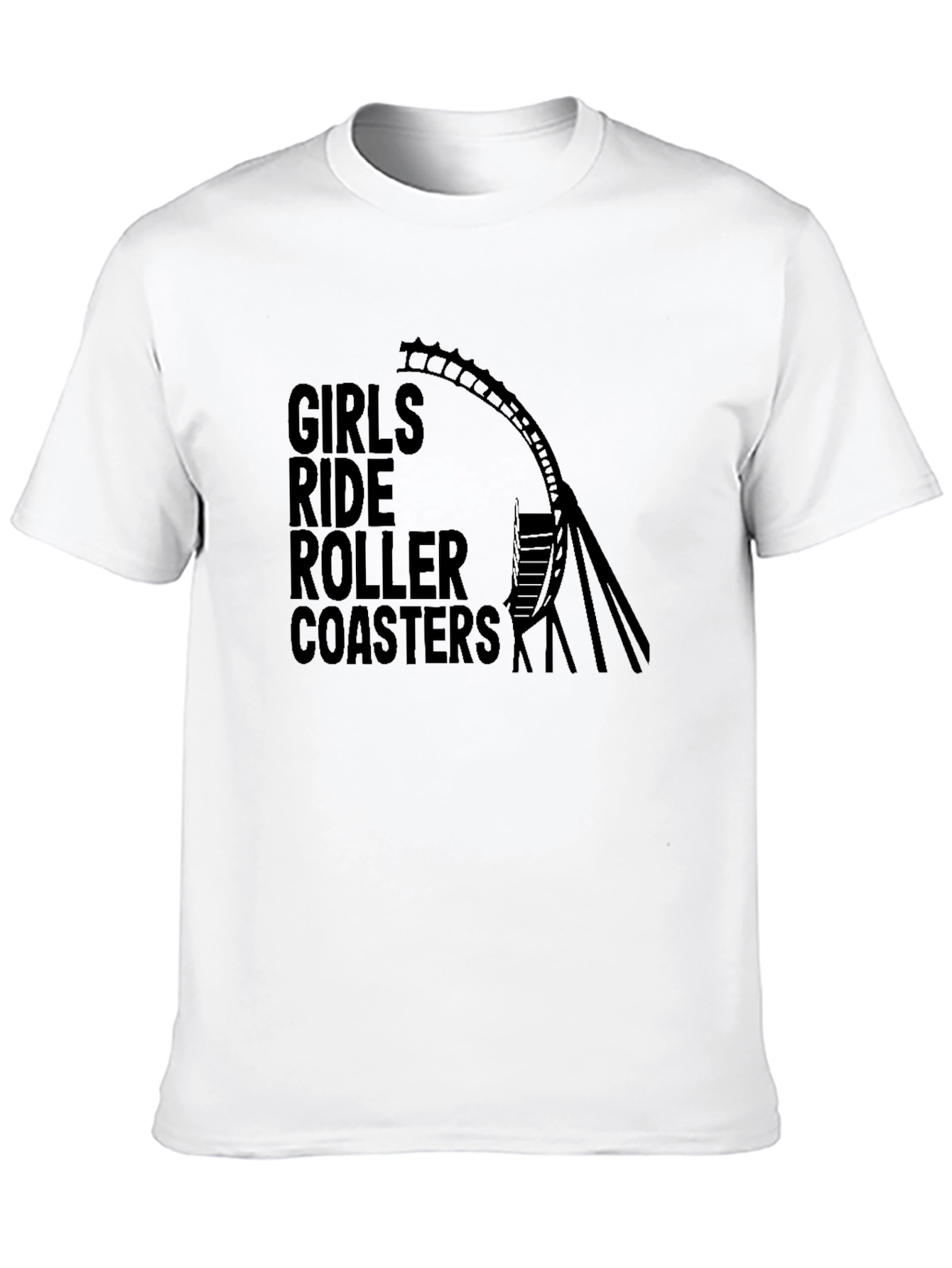 Girls Ride Roller Coasters Graphic Tee