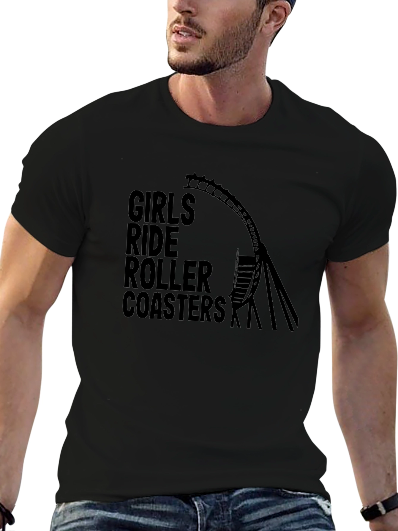 Girls Ride Roller Coasters Graphic Tee