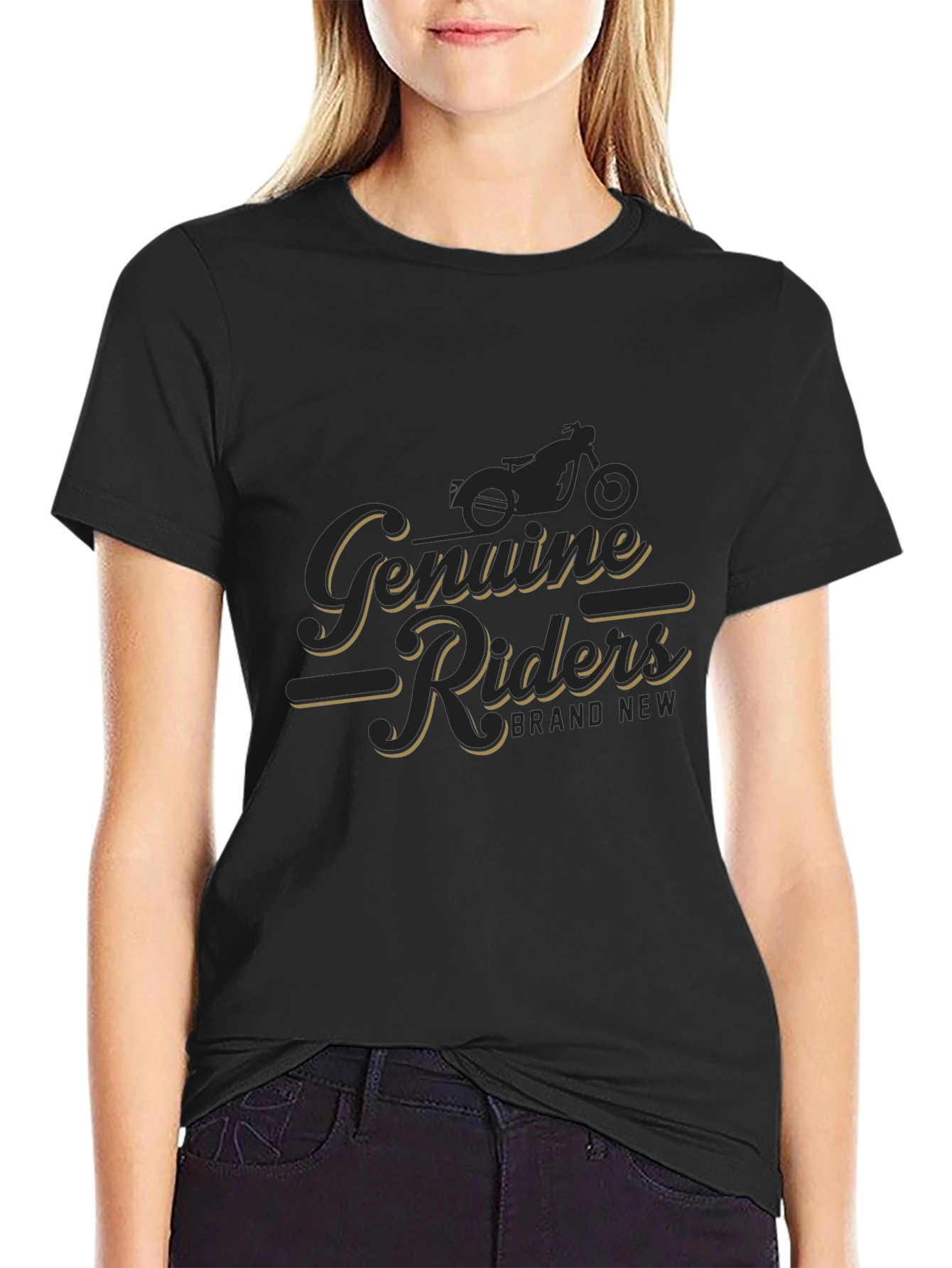 Genuine Riders Black T-Shirt