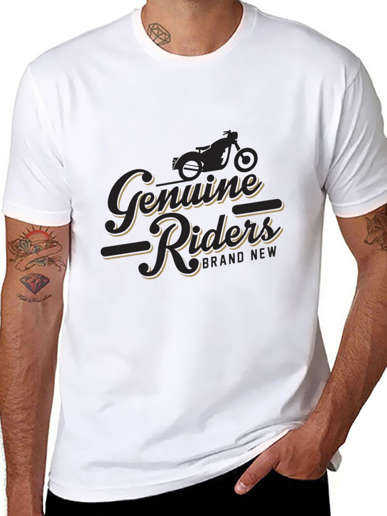 Genuine Riders Black T-Shirt