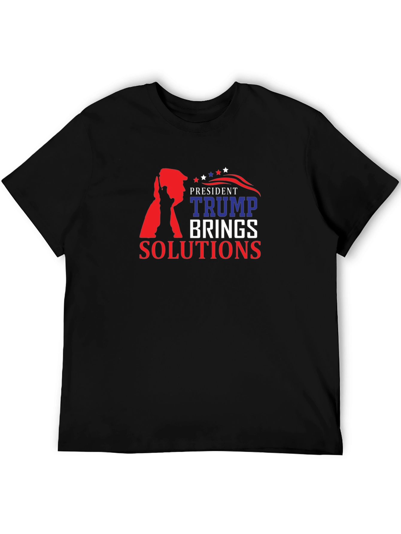 President Trump Brings Solutions Black T-Shirt