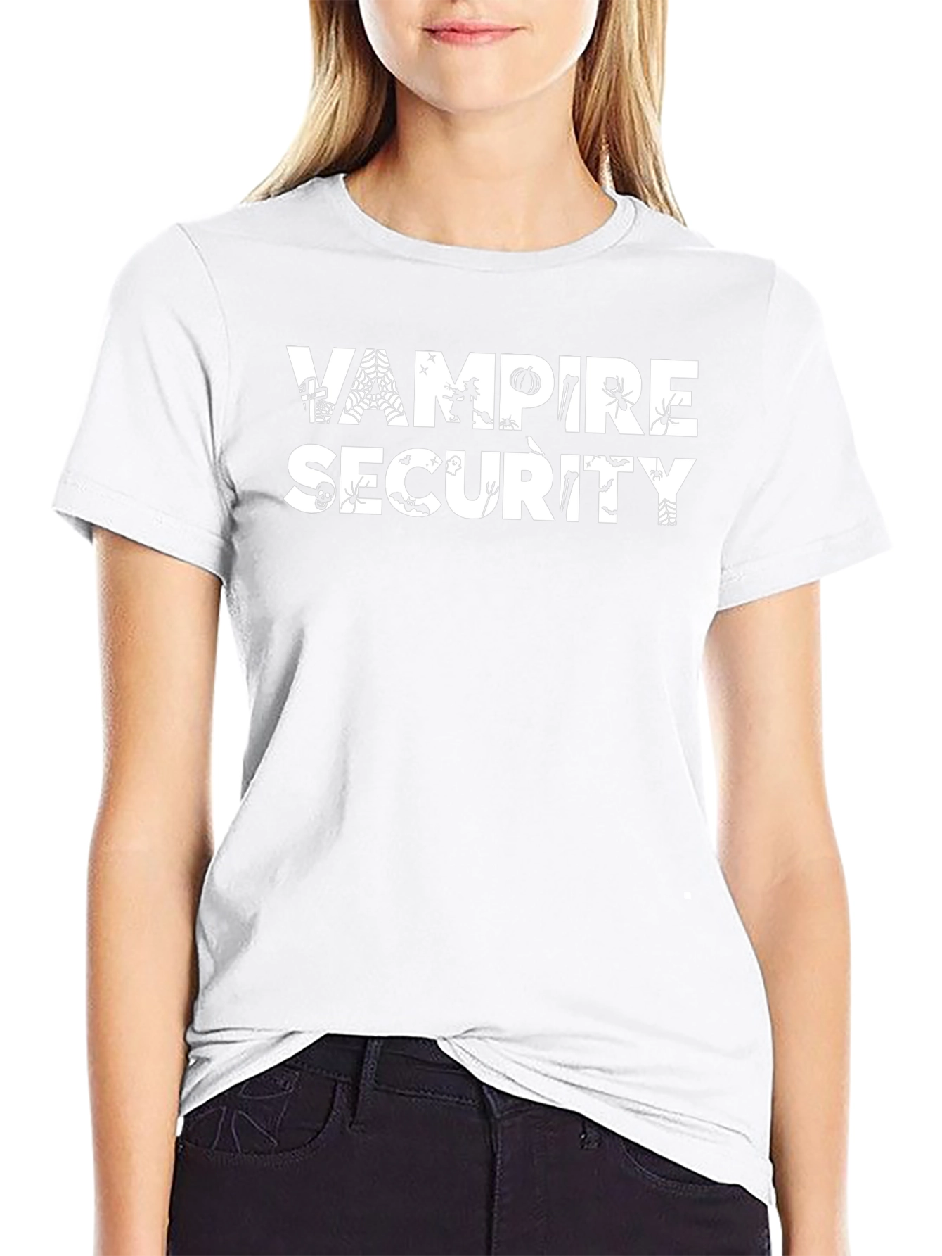 Vampire Security Halloween Graphic T-Shirt